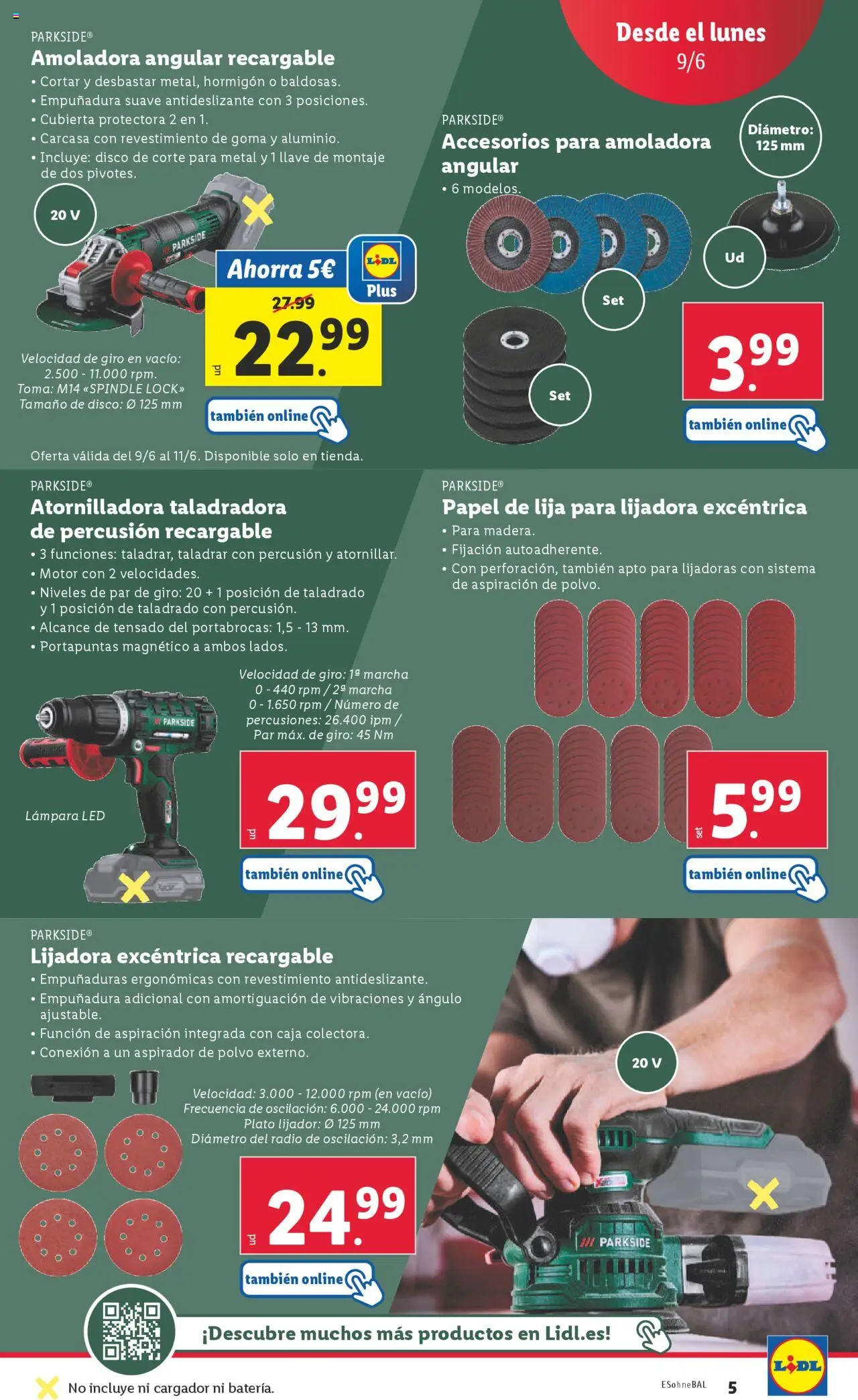 Lidl catálogo MAD │ válido desde el 09.06.2025 | Página: 39 | Productos: Radio, Disco, Aspirador, Lámpara