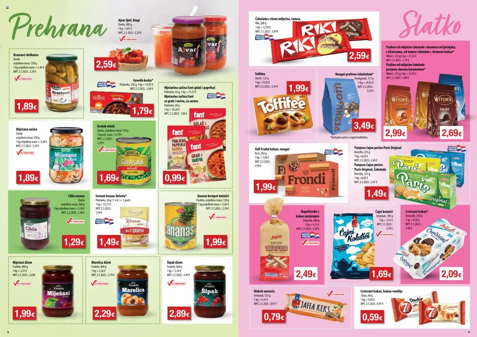 NTL katalog | vrijedi od 12.11.2025 | Stranica: 5 | Proizvodi: Praline, Keks, Krastavci, Cikla
