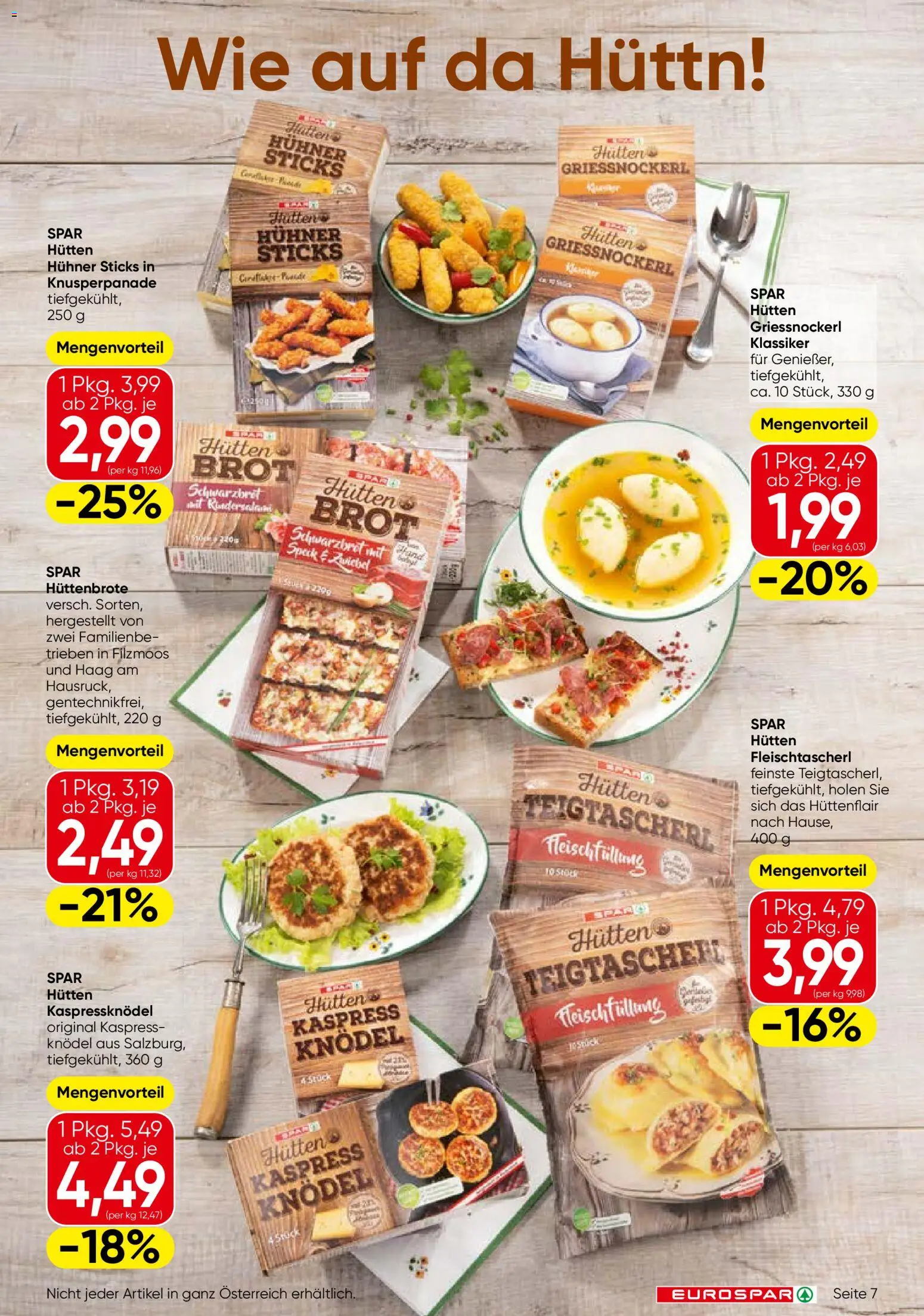 Eurospar Flugblatt gültig ab 26.02.2026 | Seite: 7 | Produkte: Brot