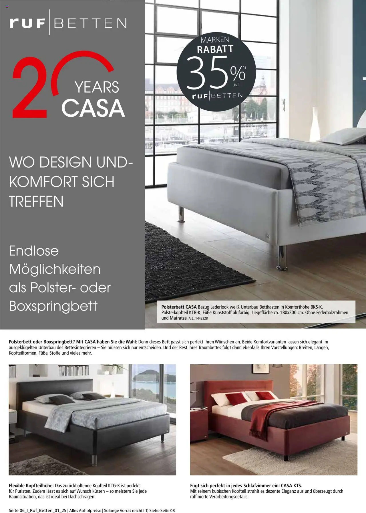 Zurbrüggen - Ruf Betten Spezial – gültig ab 28.05.2025 | Seite: 6 | Produkte: Bett, Boxspringbett, Polsterbett
