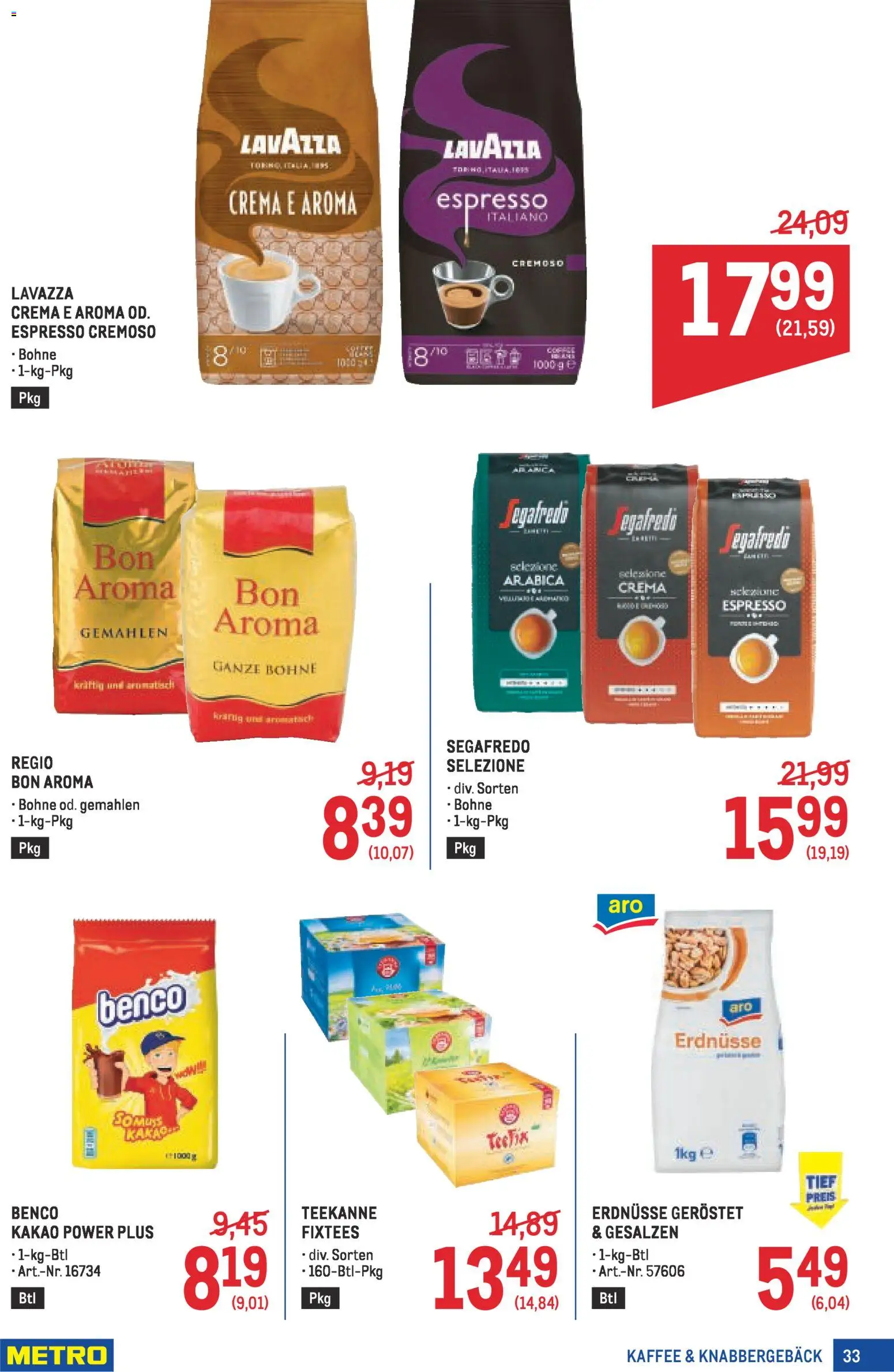 Metro Profi gültig ab 05.02.2026 | Seite: 33 | Produkte: Папионка, Kaffee