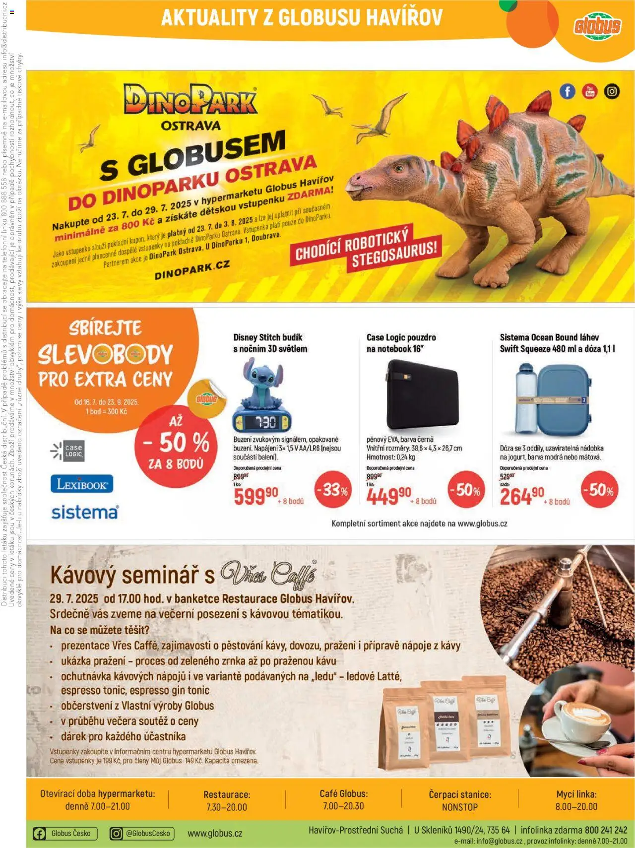 Globus leták - Havířov od 23.07.2025 | Strana: 40 | Produkty: Dóza, Notebook, Tonic, Láhev