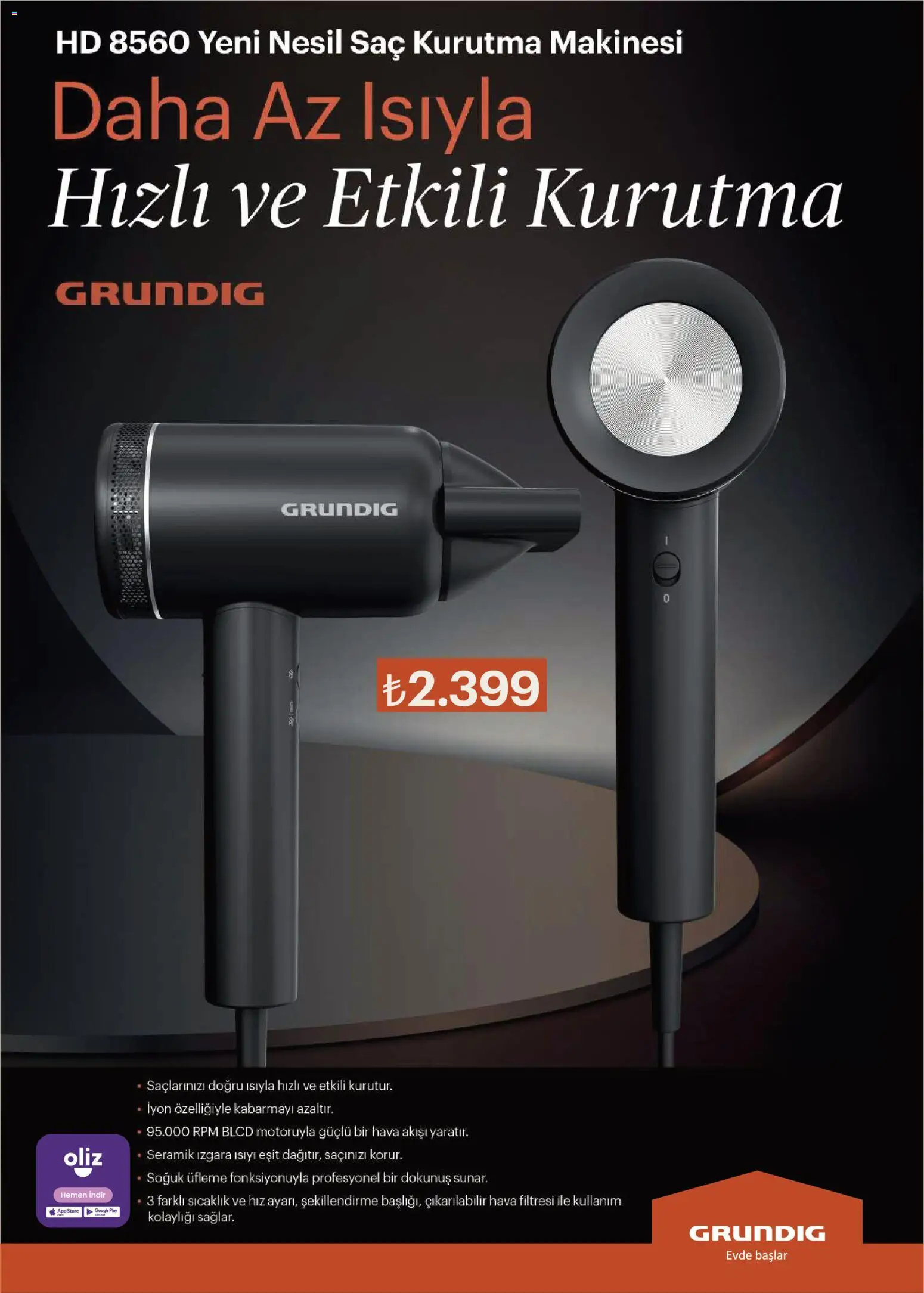 Arçelik Katalog - 01.01.2026 tarihinden itibaren geçerlidir | Sayfa: 107 | Ürünler: Saç kurutma makinesi, Kurutma makinesi, Izgara