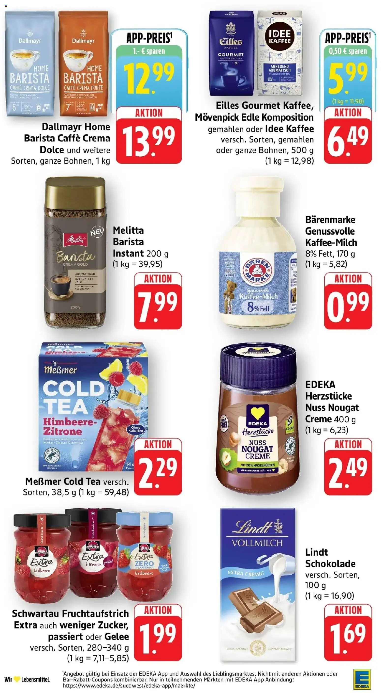Edeka prospekt Bruchsal - Untergrombach	 – gültig ab 05.04.2026 | Seite: 26 | Produkte: Melitta, Idee kaffee, Dallmayr, Zitrone