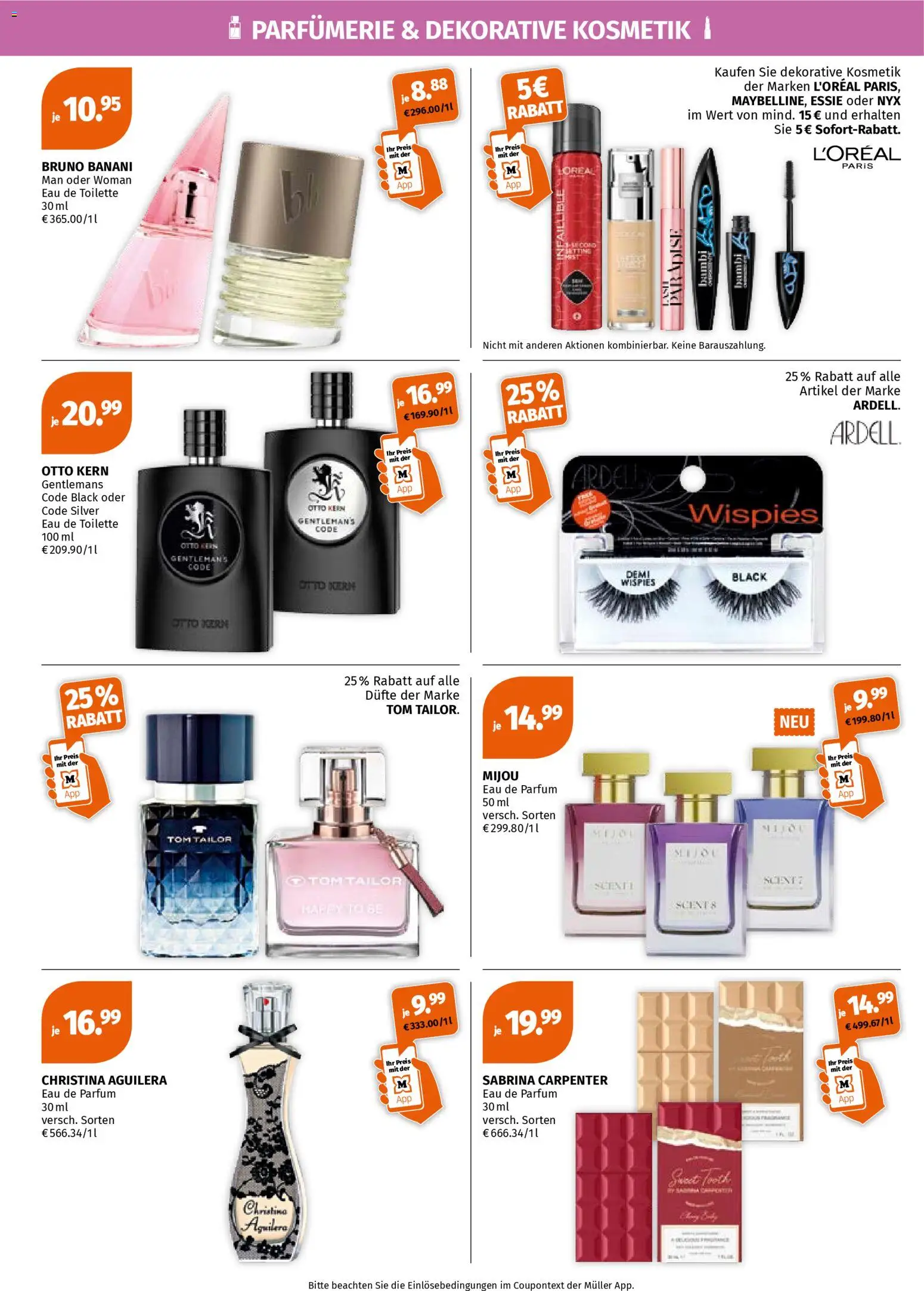 Müller Flugblatt gültig ab 20.04.2026 | Seite: 2 | Produkte: Toilette, Parfüm, Eau de Toilette
