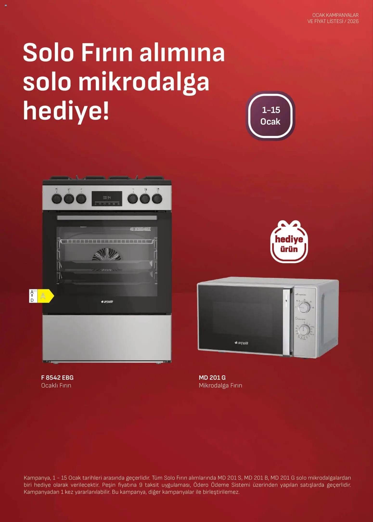 Arçelik Ankastre Kataloğu - 01.01.2025 tarihinden itibaren geçerlidir | Sayfa: 4 | Ürünler: Fırın, Ocak, Mikrodalga fırın