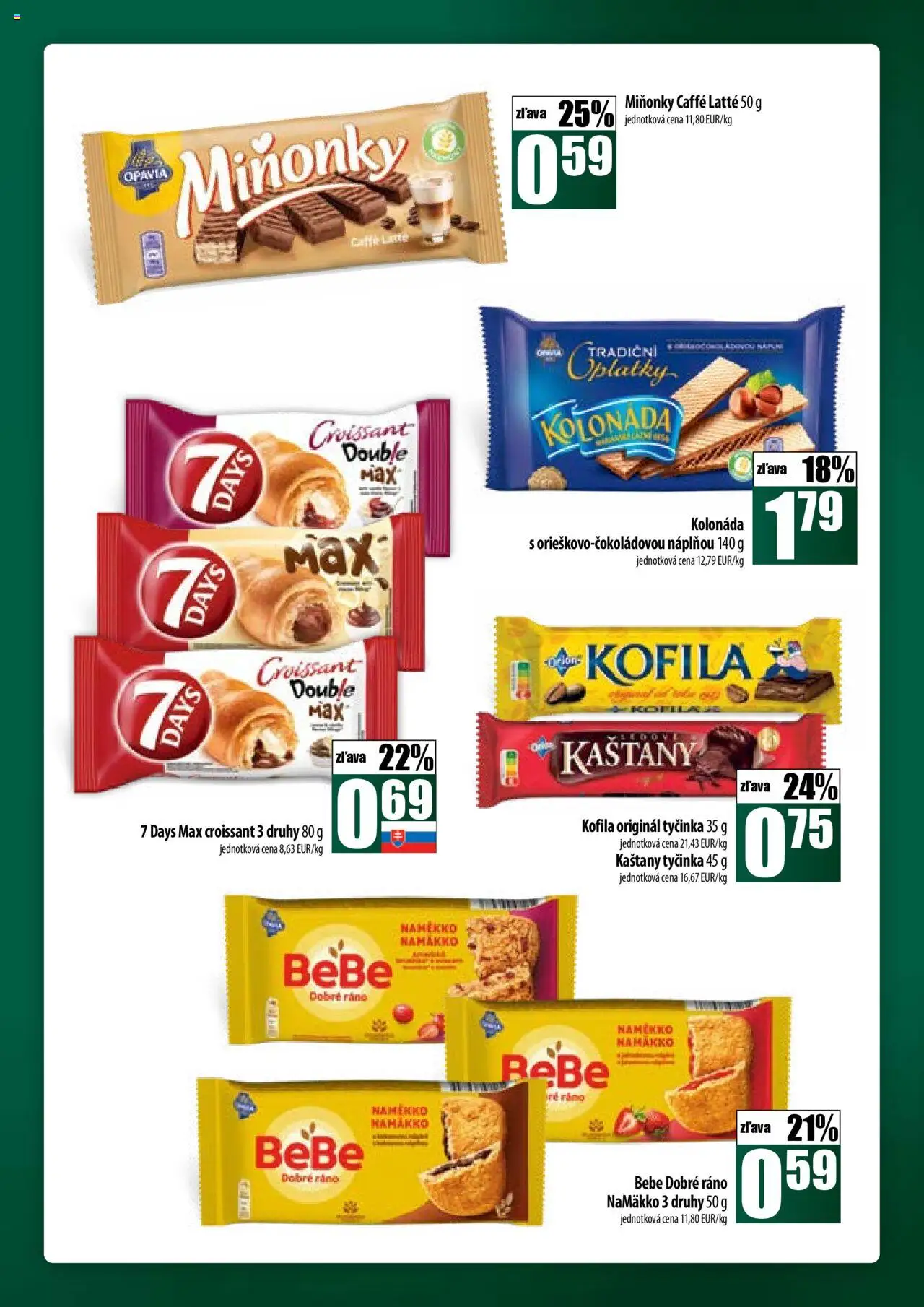 Nové COOP Jednota akcie – leták je platný od 09.10.2025 | Strana: 39 | Produkty: BeBe Dobré ráno, Croissant