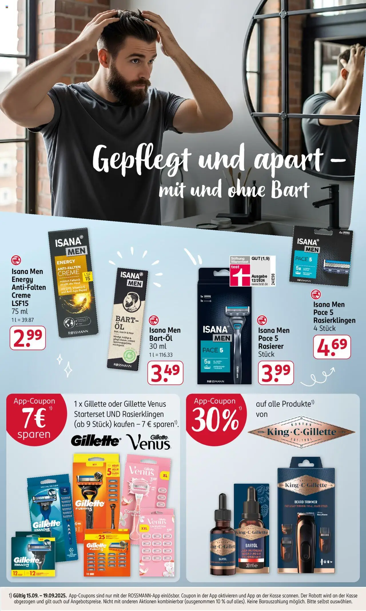 Rossmann Prospekt 	 – gültig ab 15.09.2025 | Seite: 20 | Produkte: Rasierer, Energy, Creme