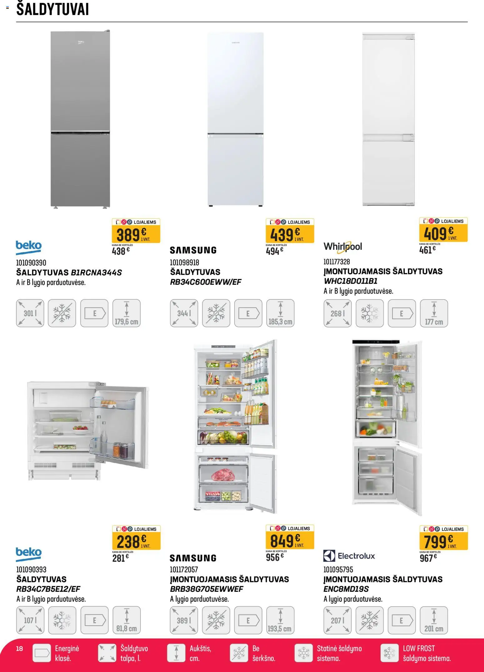 Senukai akcijos nuo 08.04.2026 | Puslapis: 18 | Prekių: Šaldytuvas