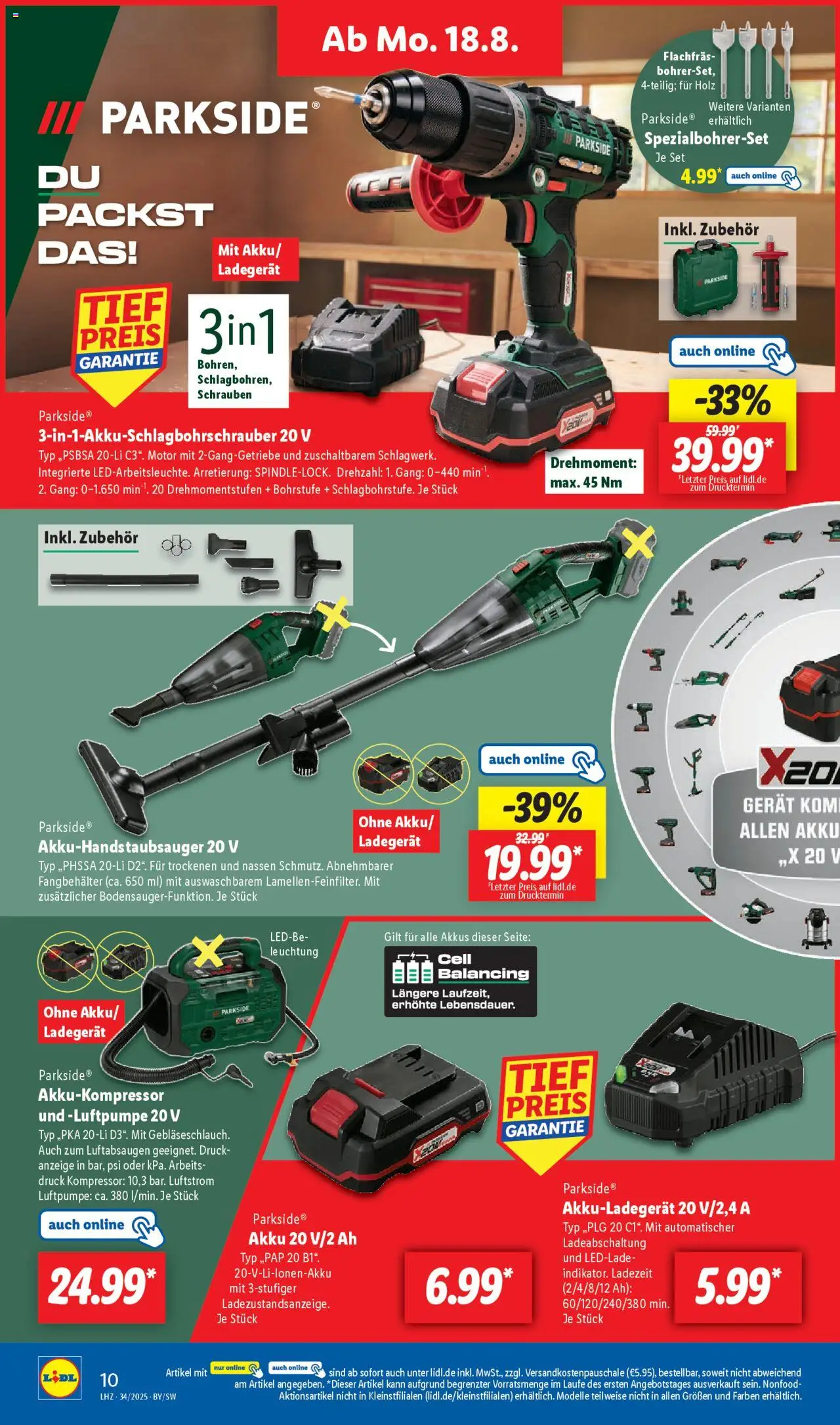 Lidl Prospekt Gundelsheim	 - gültig ab dem 18.08.2025 | Seite: 20 | Produkte: Luftpumpe, Ladegerät