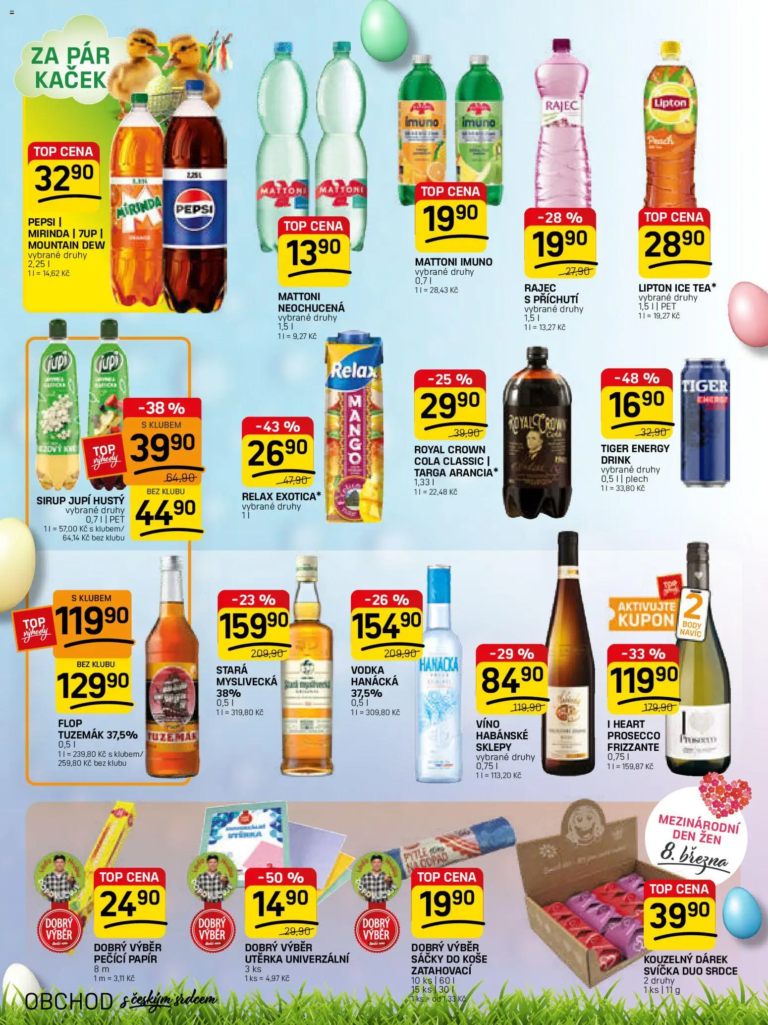 Flop leták - FlopTop od 04.03.2026 | Strana: 10 | Produkty: Tiger energy, Mattoni, Vodka, Svíčka