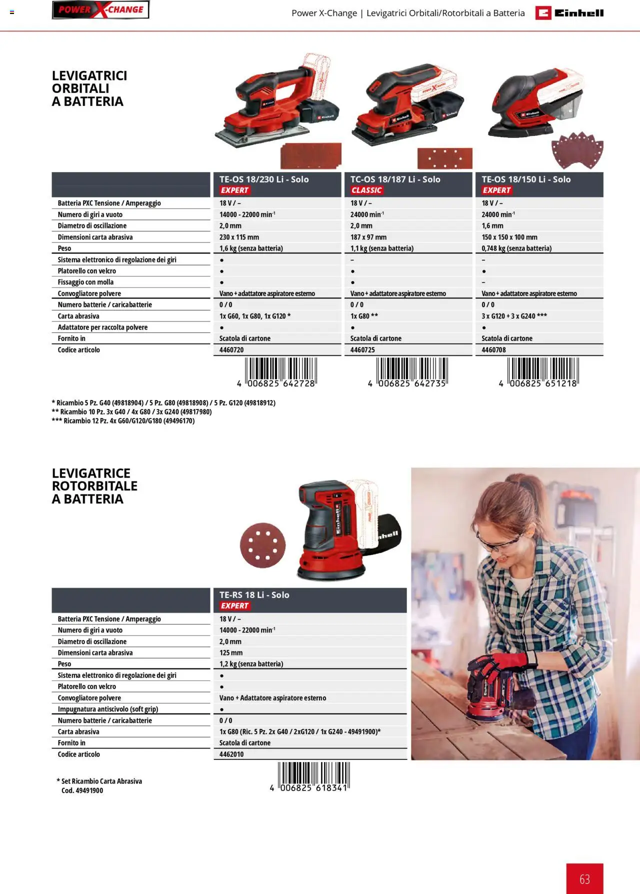 Volantino Einhell del 06.02.2025 | Pagina: 63 | Prodotti: Adattatore, Scatola, Batteria, Batterie