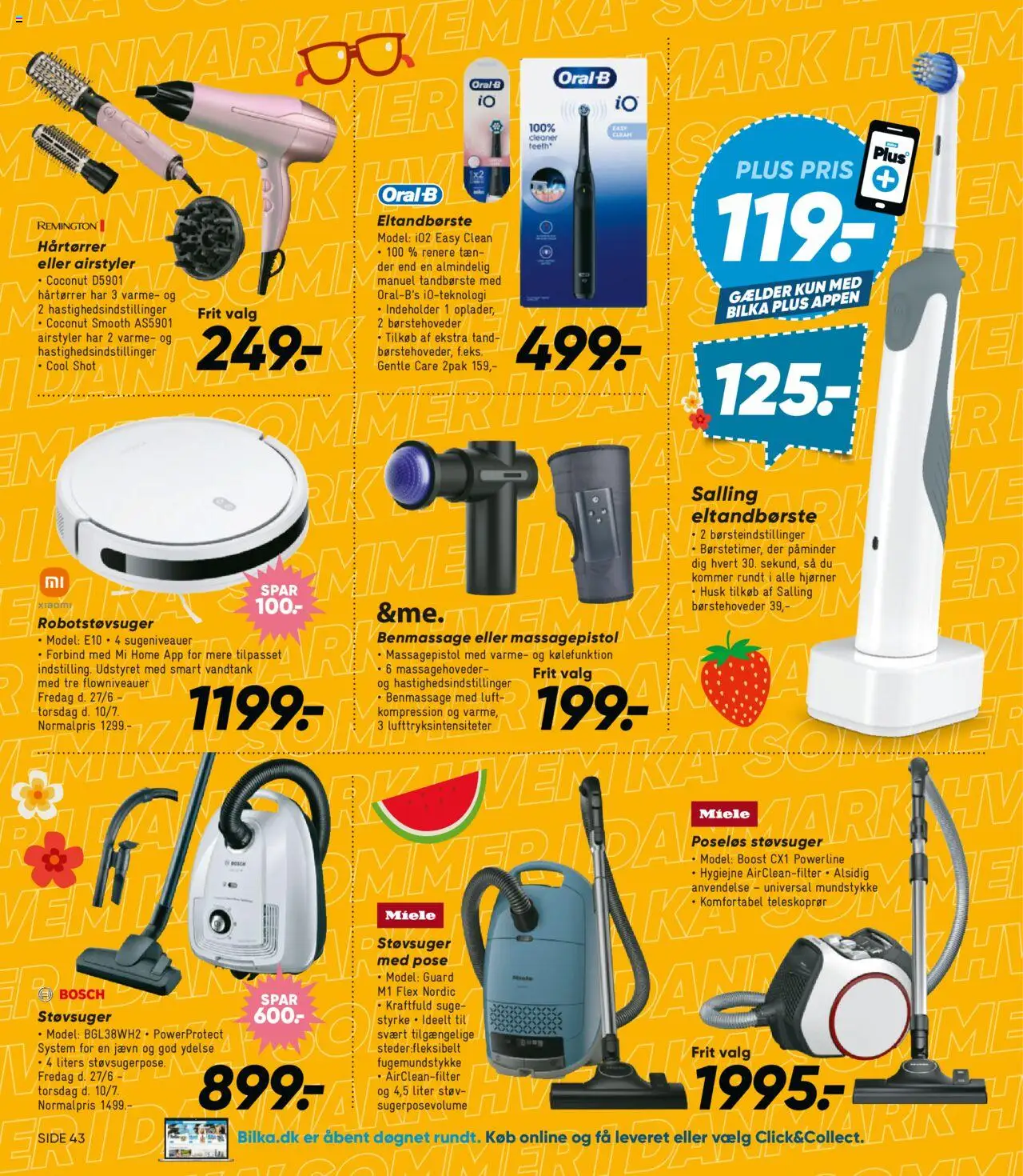 Bilka Tilbudsavis gyldig fra 27.06.2025 | Side: 20 | Produkter: Robotstøvsuger, Tandbørste, Eltandbørste, Støvsuger
