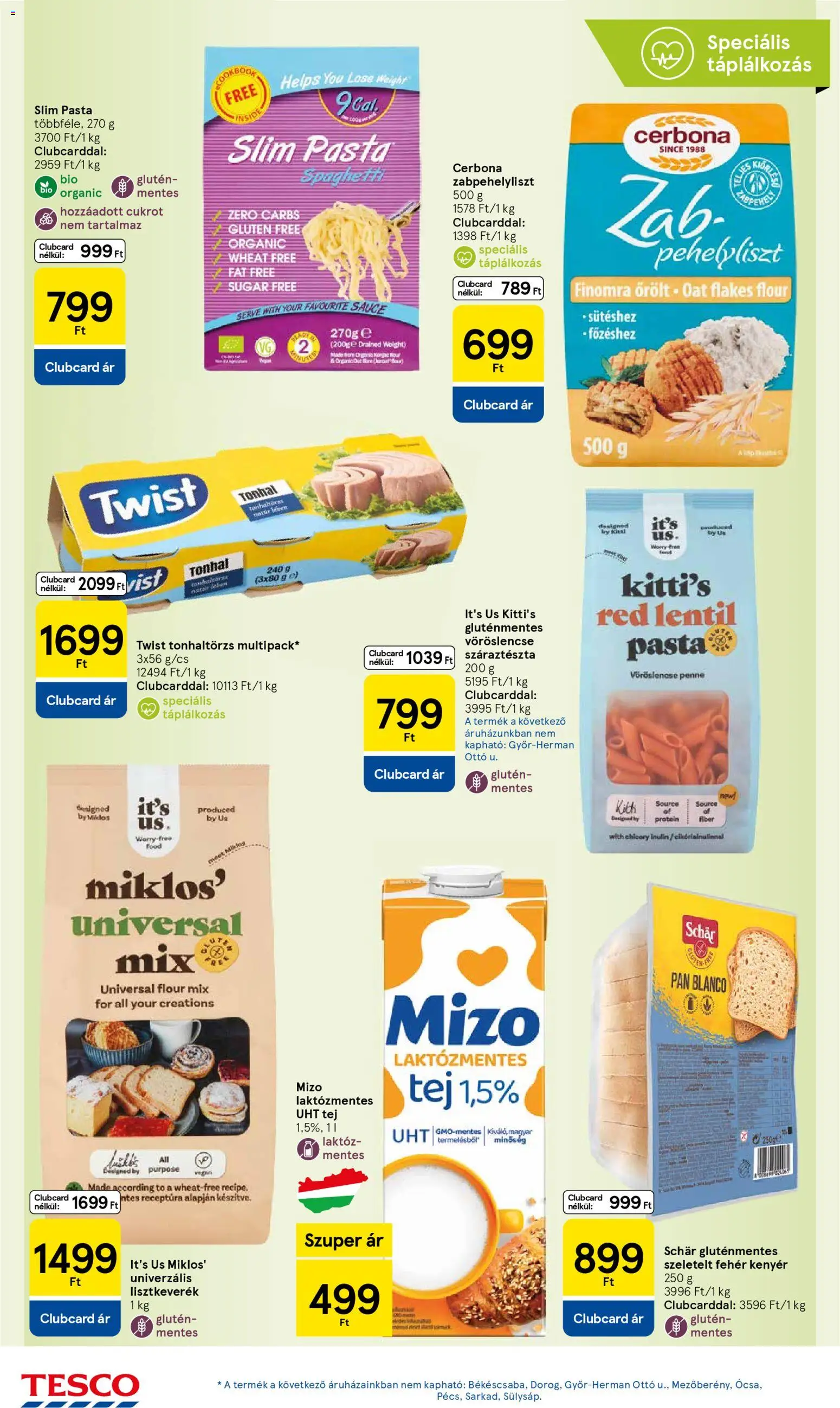 Tesco akciós ujság - amely érvényes a következő dátumtól: 18.12.2025 | Oldal: 4 | Termékek: Vöröslencse, Laktózmentes tej, Tej, Gluténmentes