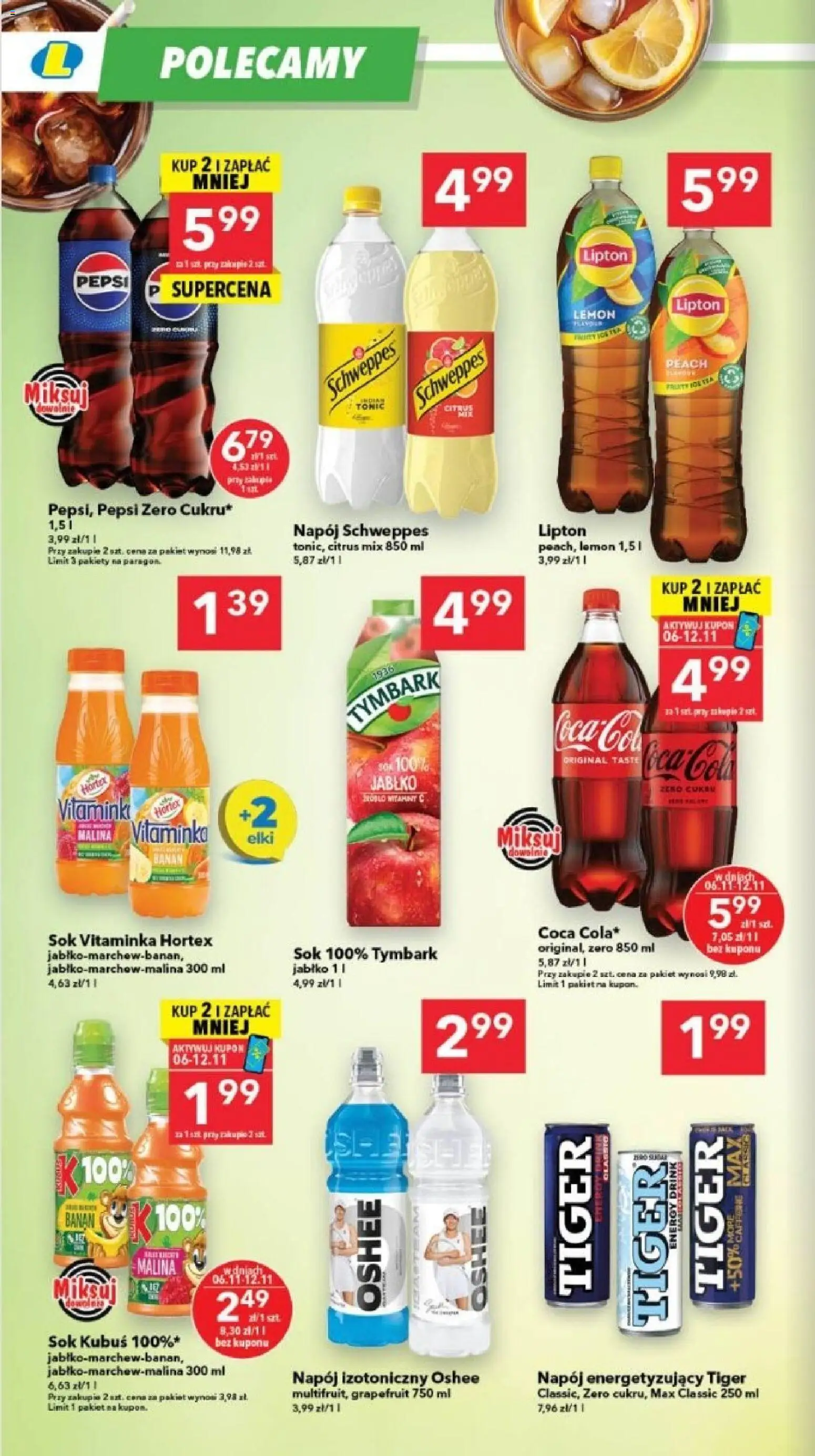 Lewiatan gazetka - Szczecin od 06.11.2025 | Strona: 6 | Produkty: Malina, Pepsi, Sok