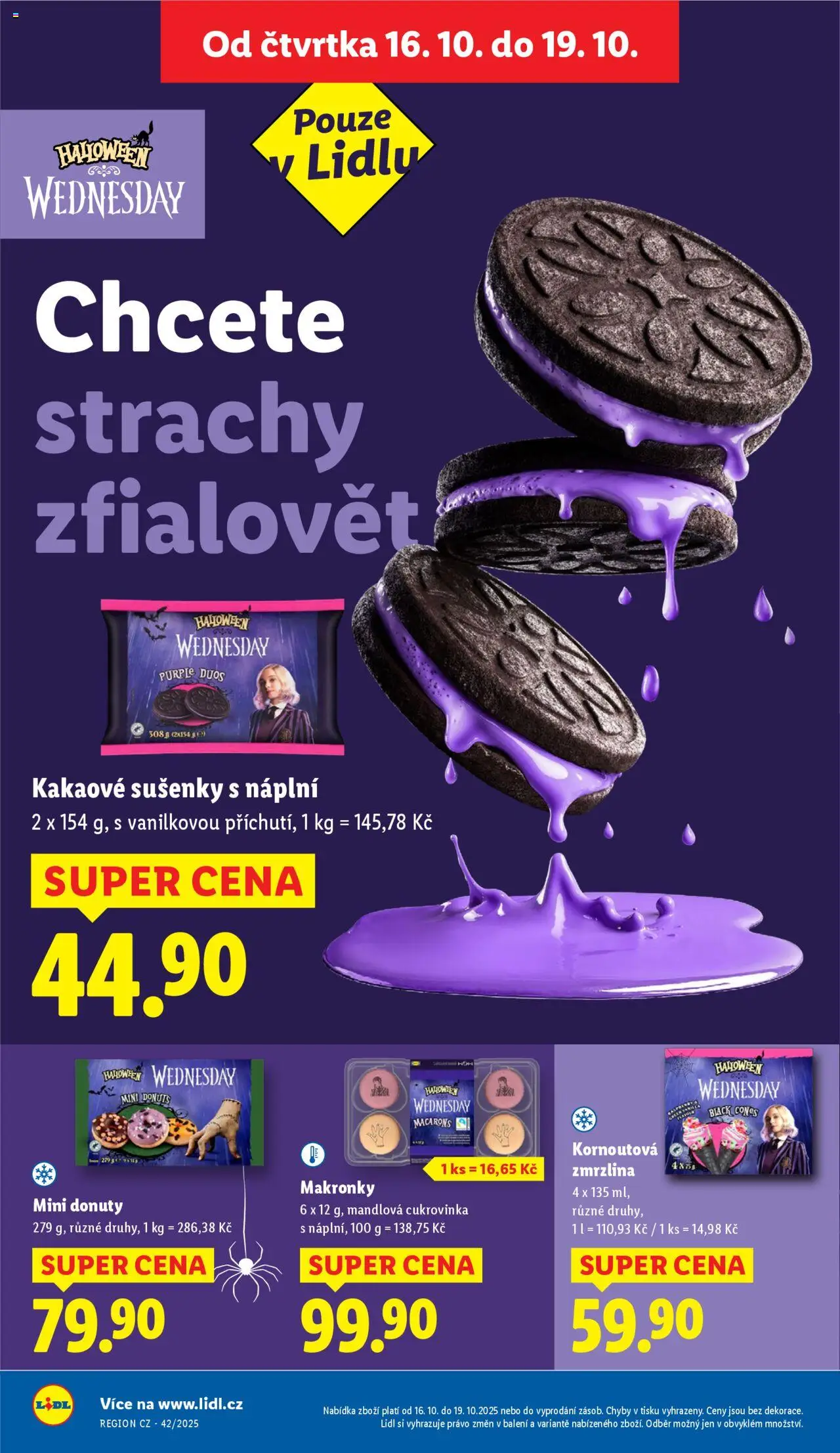 Lidl leták od 16.10.2025 | Strana: 28 | Produkty: Cookies, Makronky, Zmrzlina, Sušenky