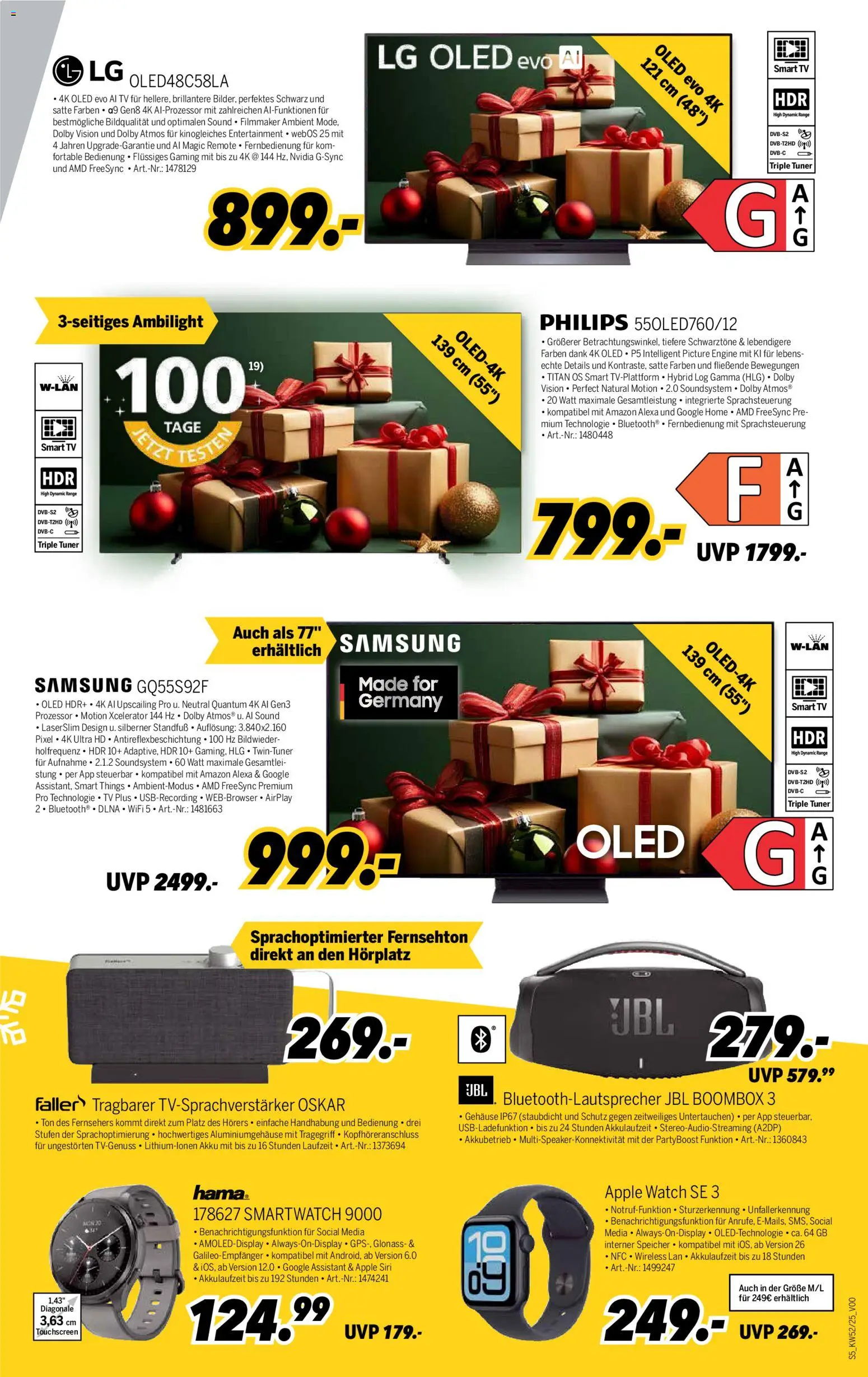 Medimax Prospekt 	 – gültig ab 20.12.2025 | Seite: 5 | Produkte: Apple watch, Apple, Soundsystem, TV