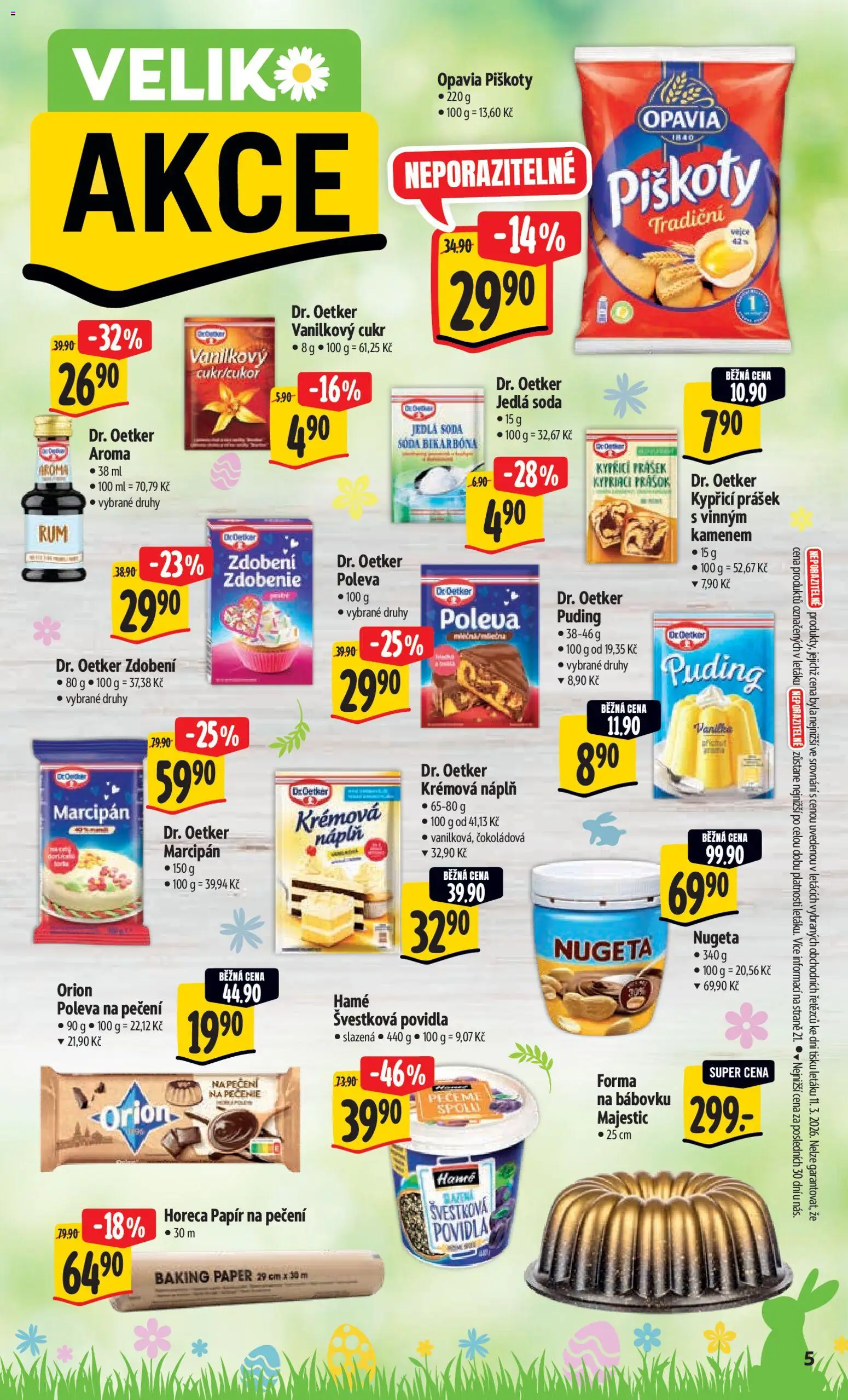 Albert leták - Hypermarket od 18.03.2026 | Strana: 11 | Produkty: Puding, Forma, Cukr, Marcipán