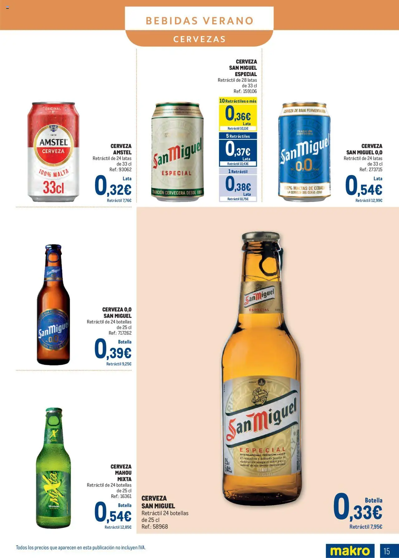 Makro - Bebidas Especial Verano Norte 2 │ válido desde el 04.08.2025 | Página: 15 | Productos: Cerveza