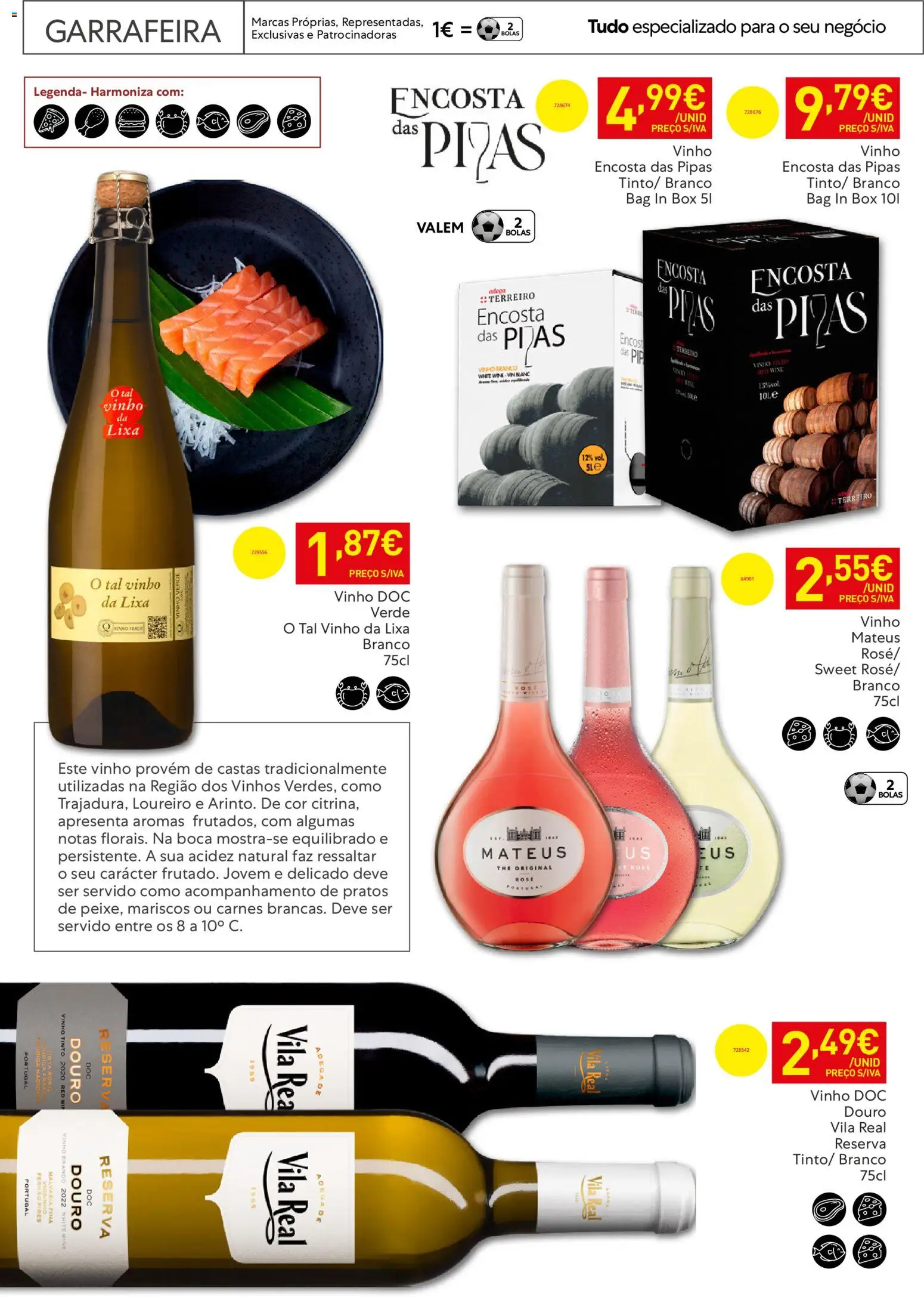 Recheio Horeca │ válido de 24.03.2026 | Página: 26 | Produtos: Lixa, Pratos, Tinta, Vinho