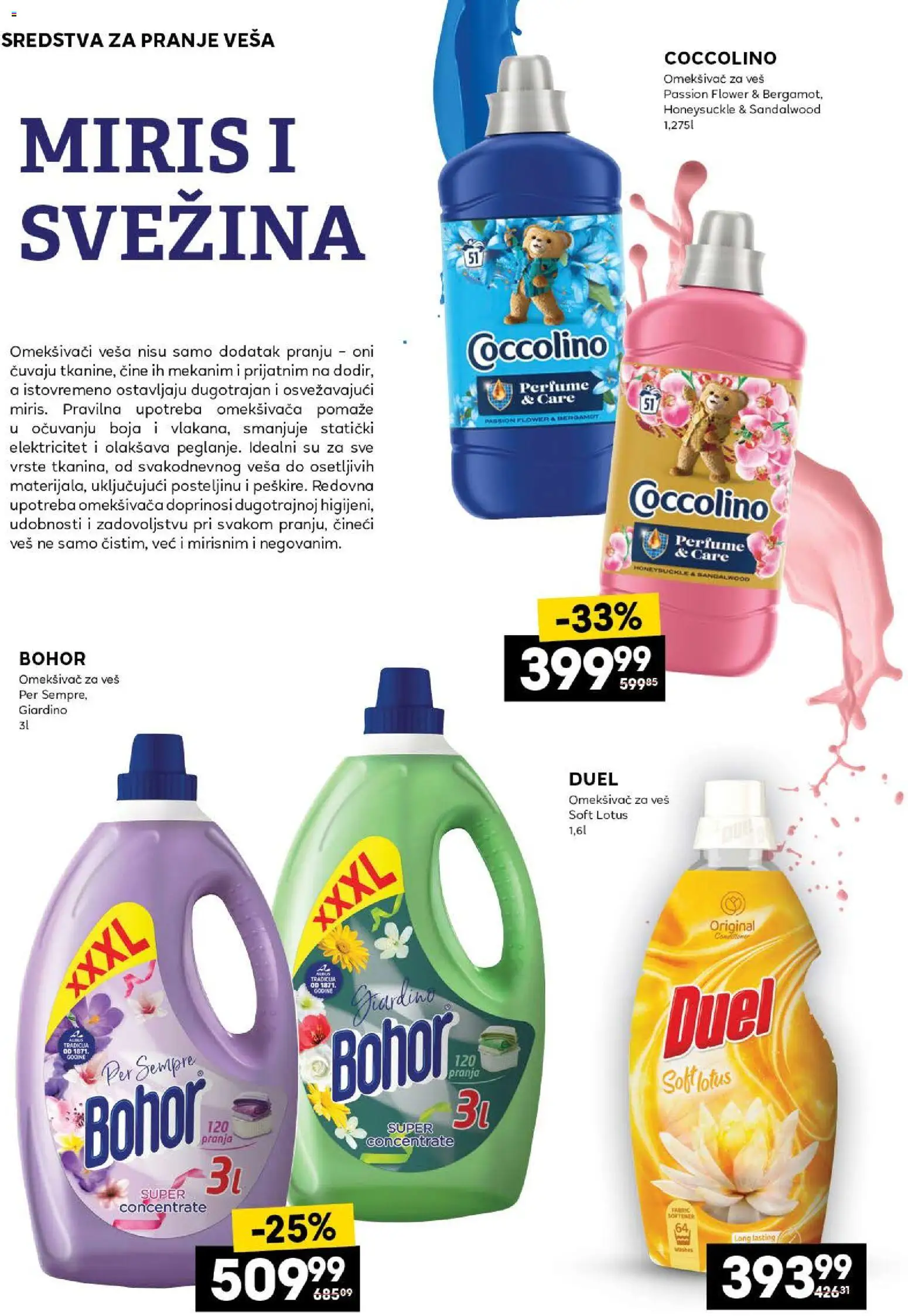 Idea katalog - važi od 25.12.2025 | Strana: 24 | Proizvode: Miris, Coccolino, Omekšivač za veš