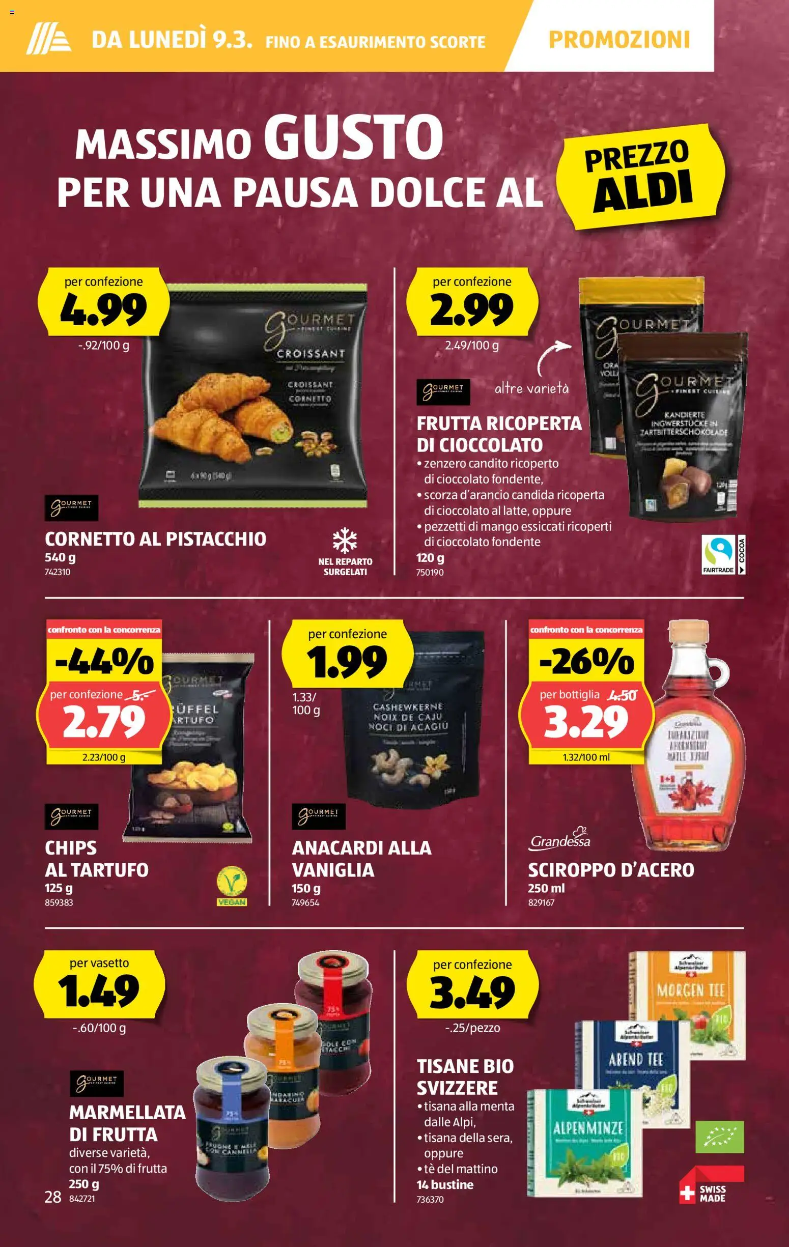Aldi Aktionen IT – gültig ab 05.03.2026 | Seite: 29 | Produkte: Tee, Chips, Mango