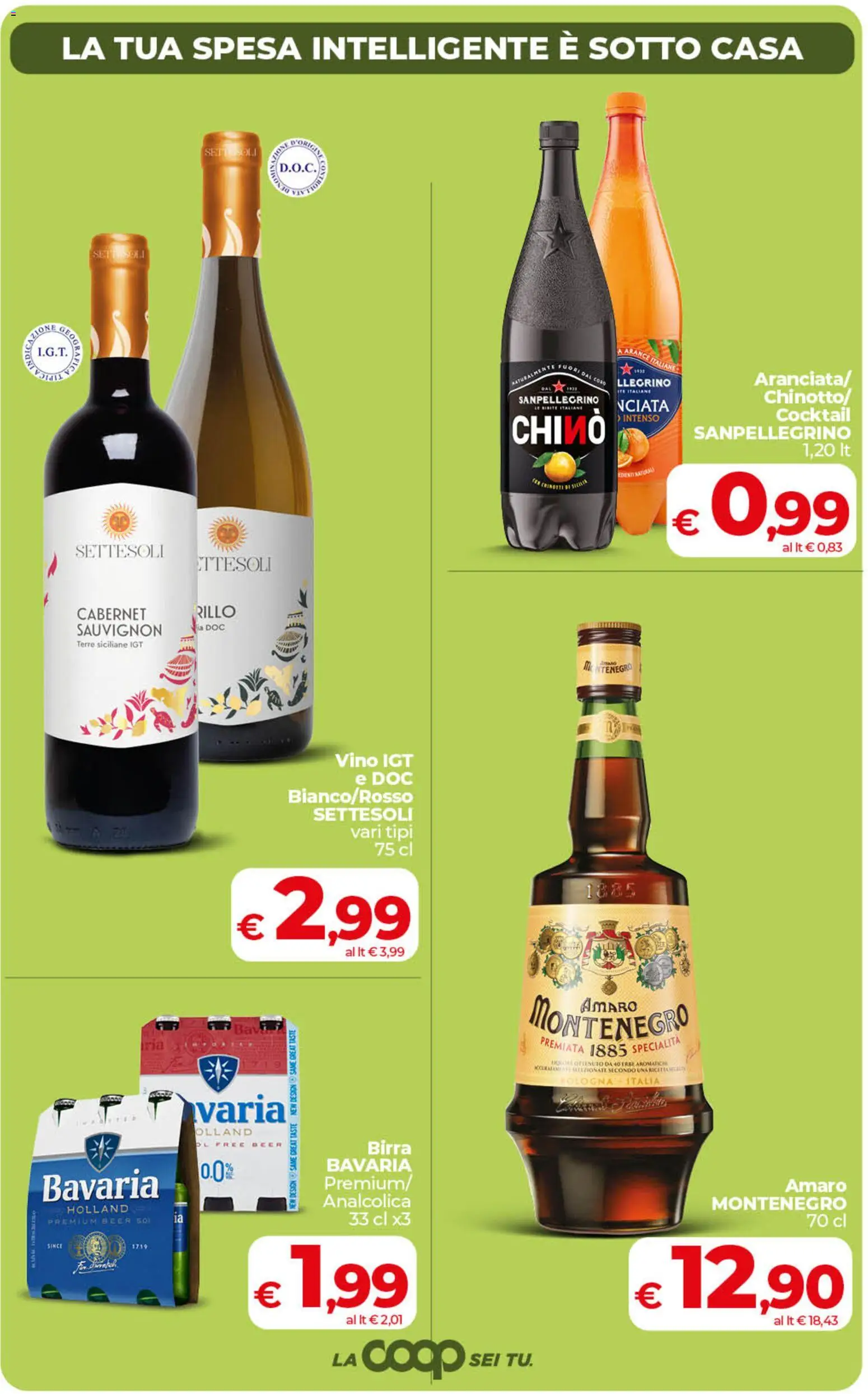 Volantino COOP del 24.02.2026 | Pagina: 4 | Prodotti: Birra, Arance, Bibite, Amaro