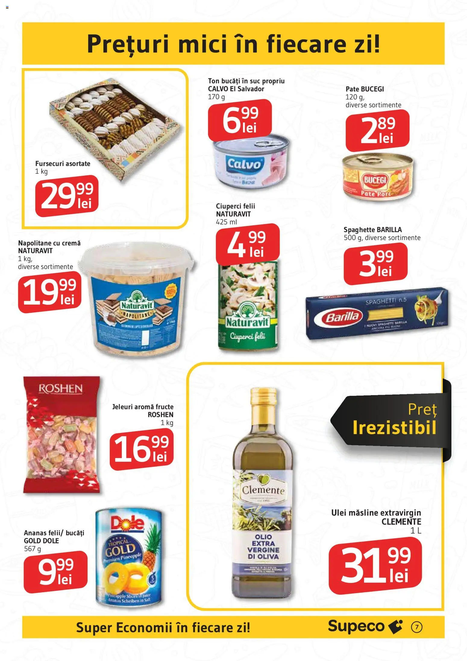 Noul catalog Supeco – valabil de la 27.11.2025 | Pagină: 7 | Produse: Pate, Ciuperci, Cremă, Ananas