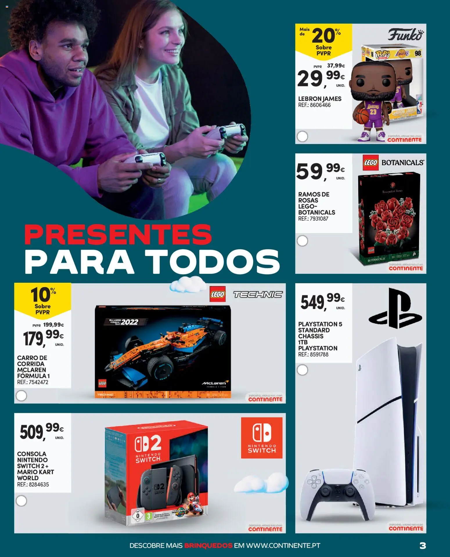Continente - Brinquedos │ válido de 13.11.2025 | Página: 3 | Produtos: Playstation