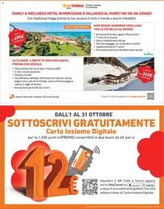 Anteprima del volantino ALTO ADIGE: 2.000 M² DI AREA WELLNESS, PISCINA CON SCIVOLO, Hotel Almina Family & Spa 4*, Racines (BZ); 3 notti, mezza pensione; Skipass incluso; Uso dell'area wellness attrezzata con piscina, sauna, bagno turco, percorso Kneipp, vasca idromassaggio e cabina a raggi infrarossi; Animazione per bimbi dai 3 anni valido a partire dal 10.10.2025 | Pagina: 16