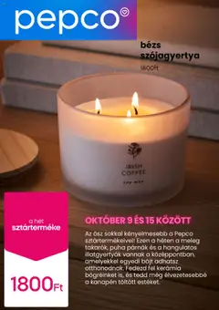 Pepco Akciós újság - amely érvényes a következő dátumtól: 09.10.2025