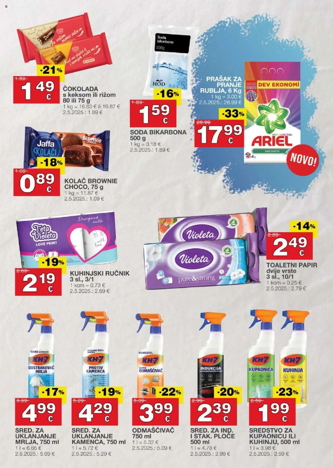 Stanić Diskont katalog | vrijedi od 18.09.2025 | Stranica: 11 | Proizvodi: Dorina, Kupaonica, Čokolada, Ariel