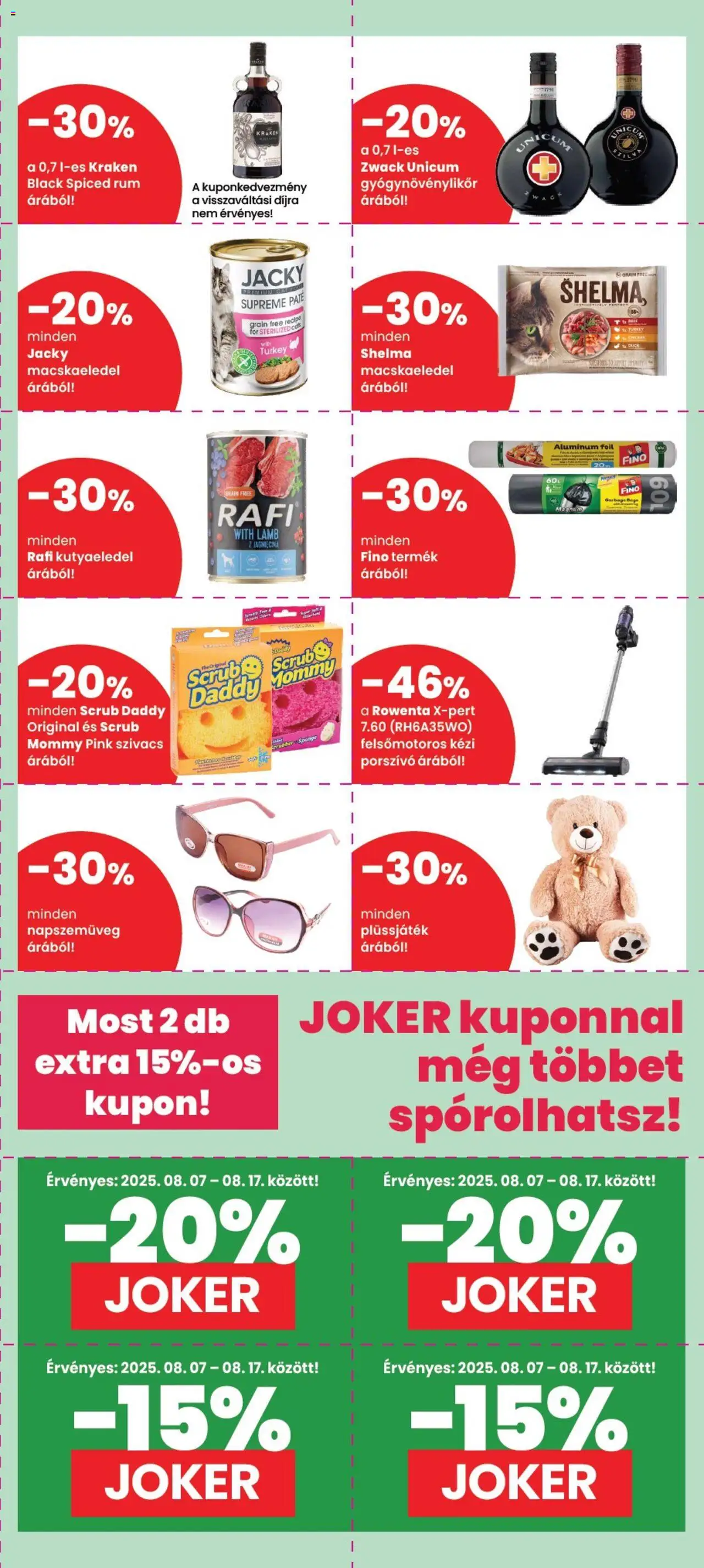 Spar akciós ujság - amely érvényes a következő dátumtól: 07.08.2025 | Oldal: 5 | Termékek: Napszemüveg, Porszívó, Szilva, Rum