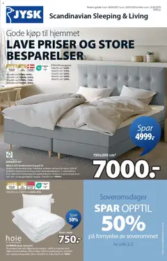 Forhåndsvisning av JYSK kundeavis gyldig fra 08.09.2025
