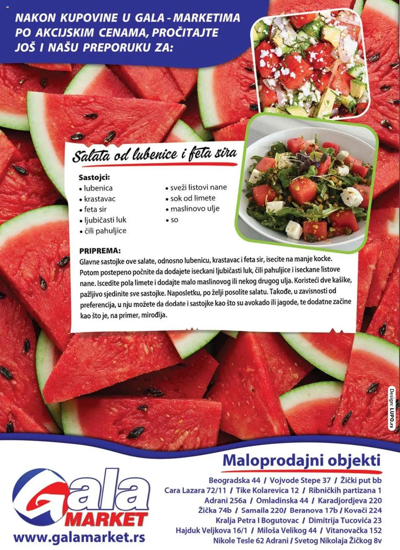 Gala MARKET katalog - važi od 05.08.2025 | Strana: 8 | Proizvode: Feta sir, Salata, Sir, Ulje