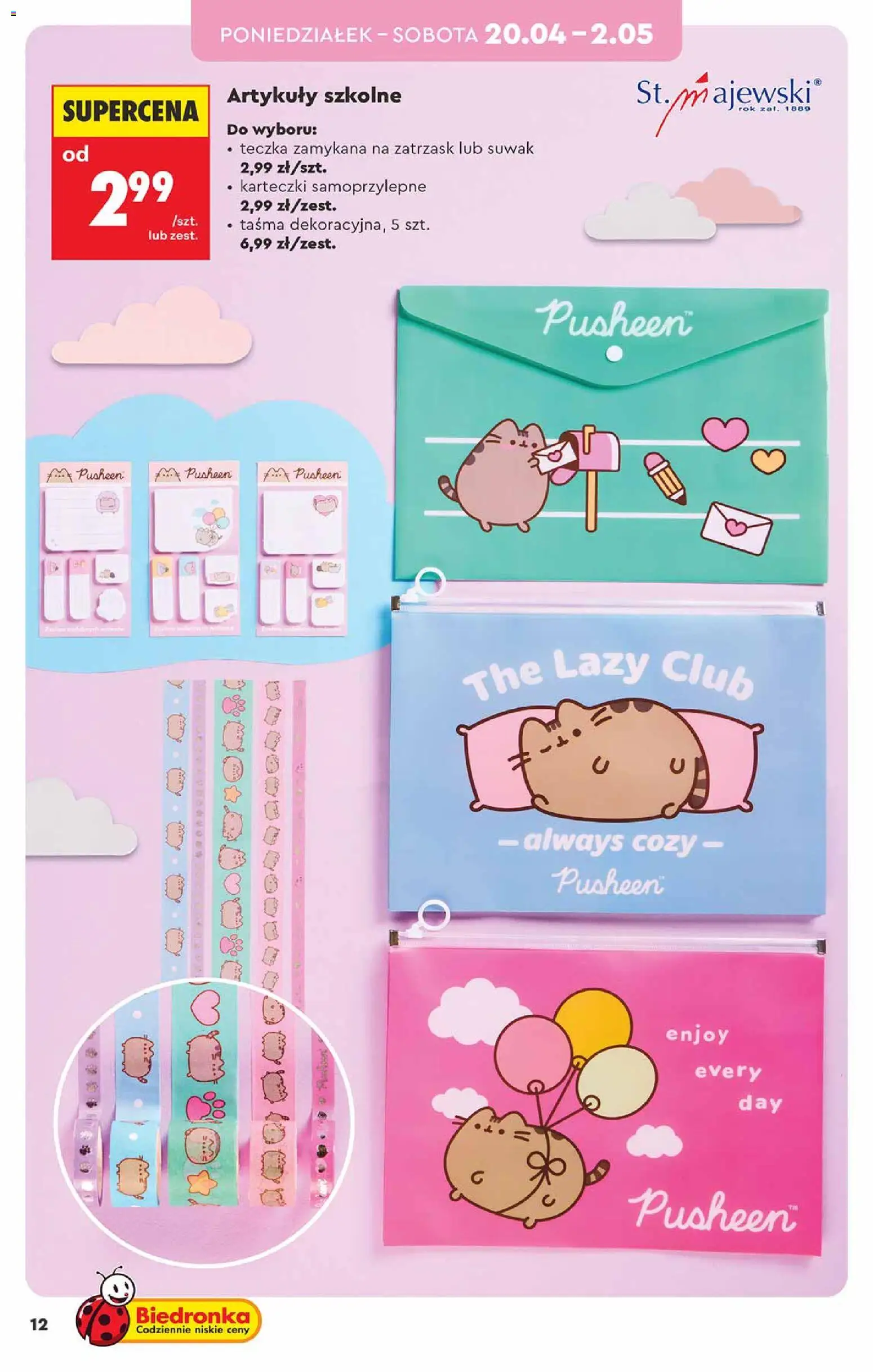 Biedronka gazetka - Hity i inspiracje od 18.04.2026 | Strona: 12 | Produkty: Artykuły szkolne