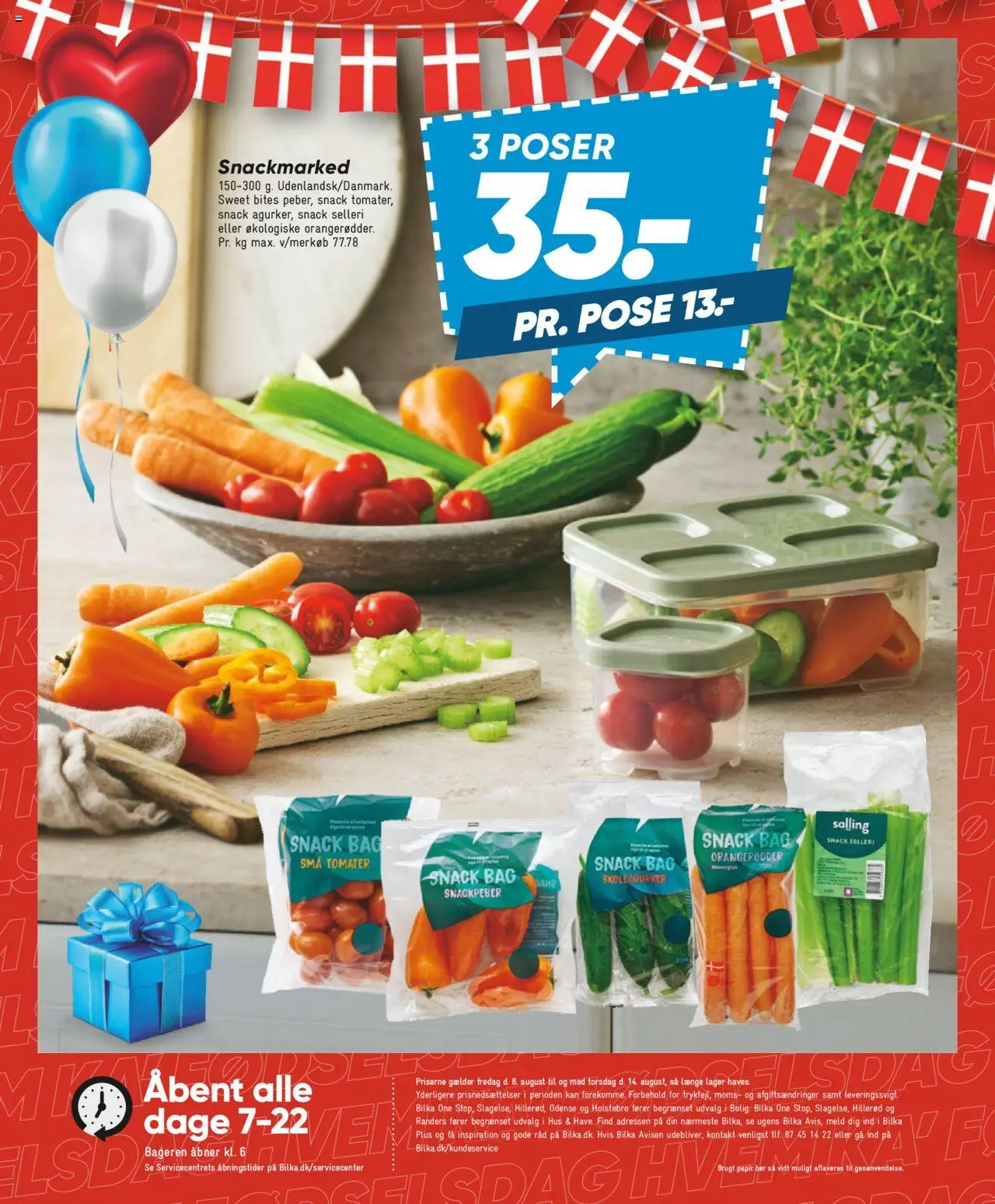 Bilka Tilbudsavis gyldig fra 08.08.2025 | Side: 19 | Produkter: Snackpeber, Tomater, Selleri
