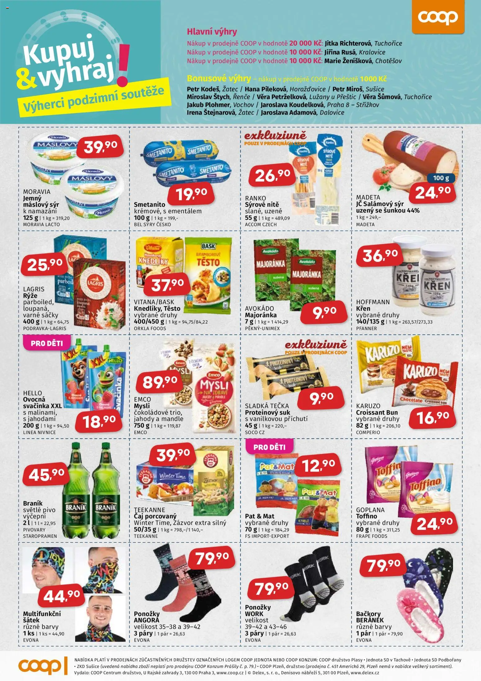 Coop leták - Západočeský region od 05.11.2025 | Strana: 3 | Produkty: Emco Mysli, Šátek, Pivo Braník, Barvy