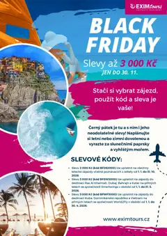 Náhled letáku EXIM tours Black Friday od 24.11.2025
