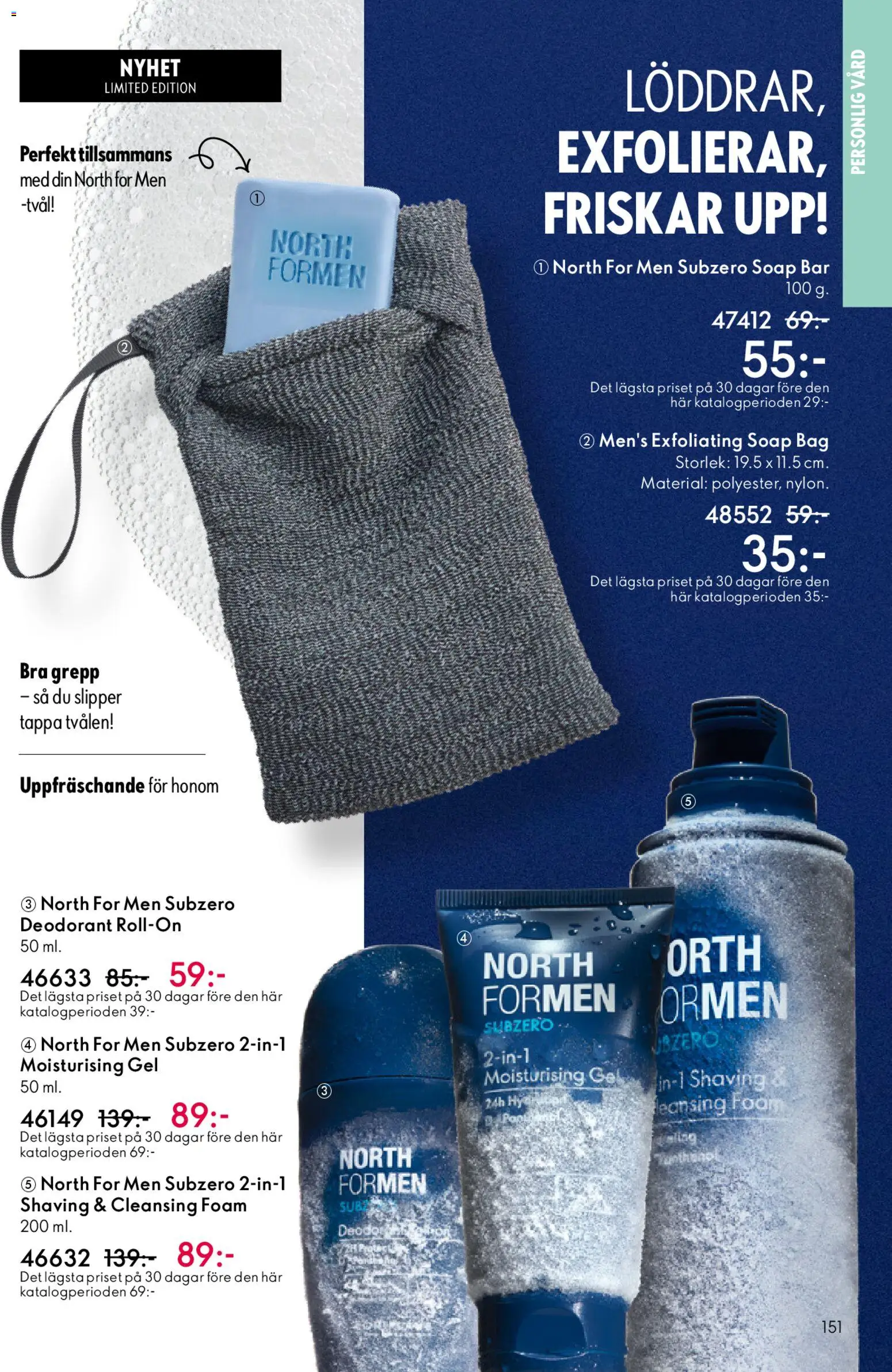 Oriflame reklamblad aktuell från 18.02.2026 | Sida: 151 | Produkter: Tvål, Deodorant