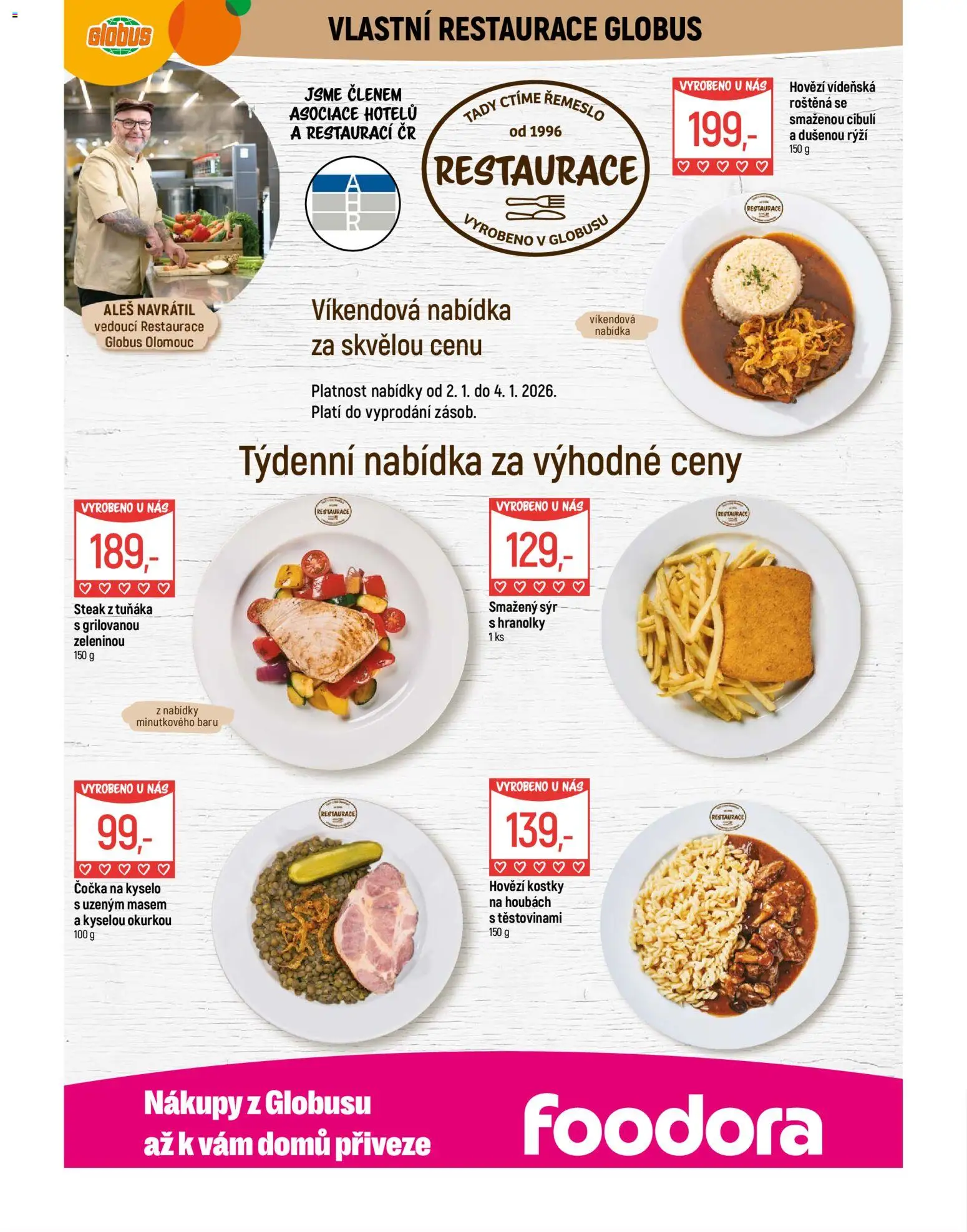 Globus leták - Olomouc od 02.01.2026 | Strana: 7 | Produkty: Čočka, Steak, Smažený sýr, Kostky