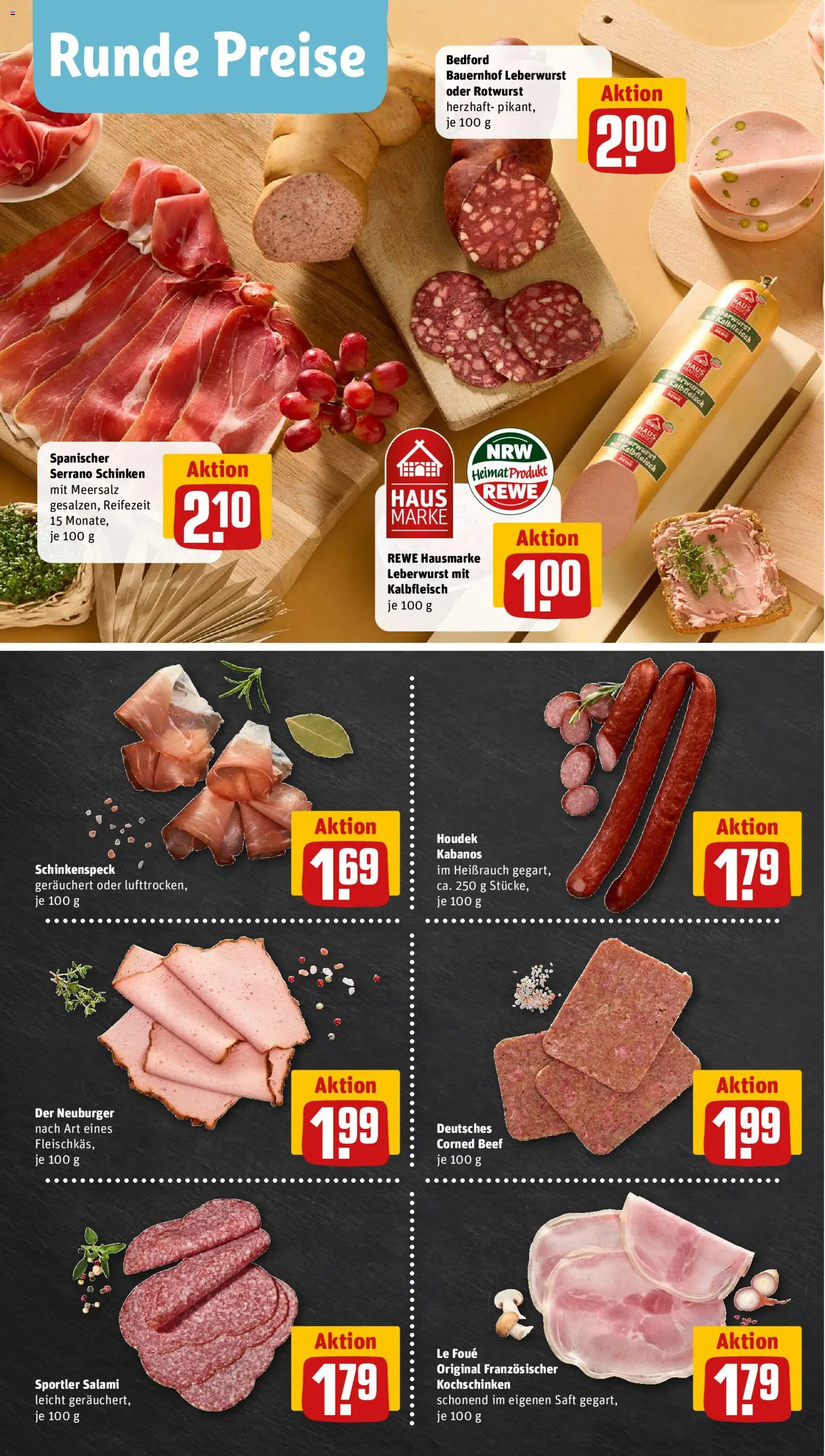 Rewe ihr Kaufpark Prospekt 	 – gültig ab 26.01.2026 | Seite: 8 | Produkte: Salami, Serrano schinken, Schinken, Saft