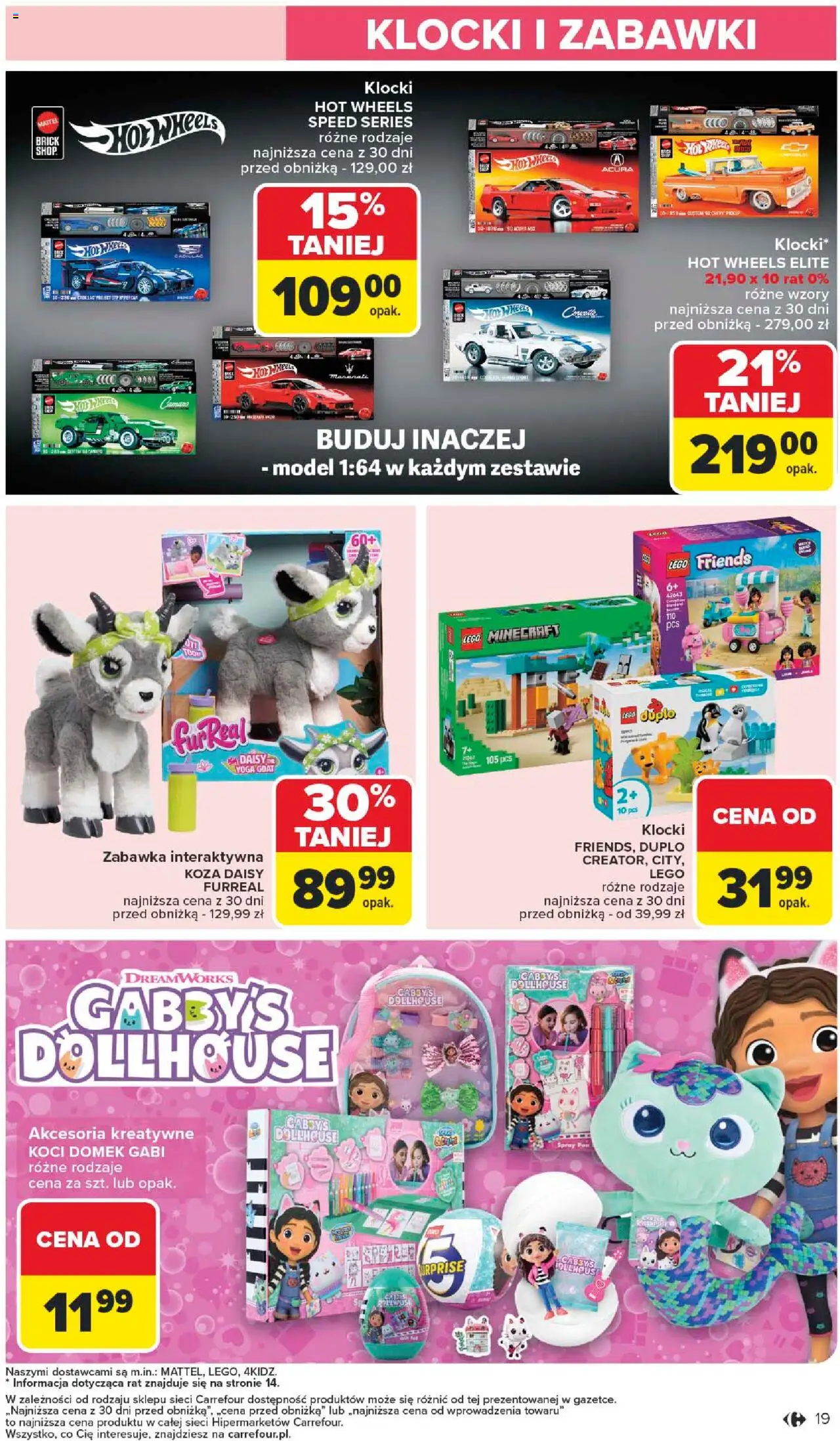Carrefour Gazetka - Łap okazje od 09.10.2025 | Strona: 19 | Produkty: Lego