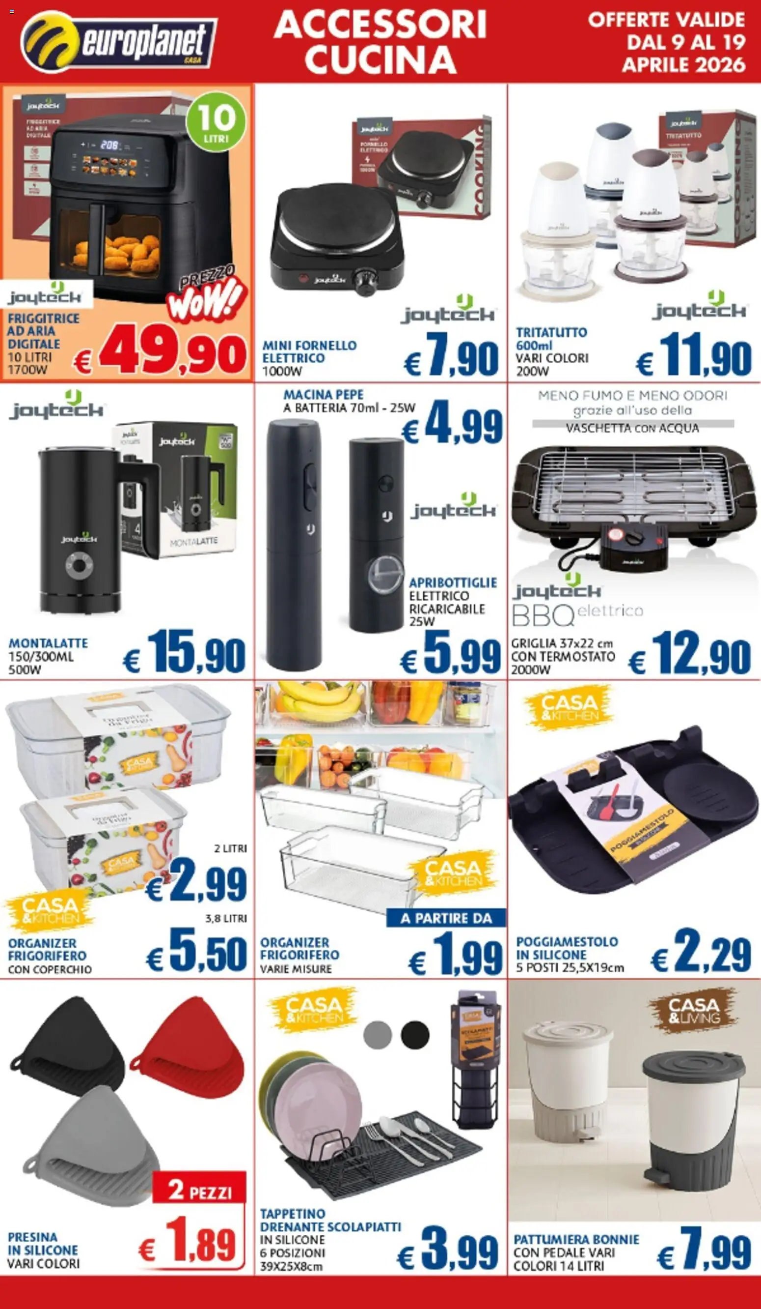Volantino Europlanet Casa del 09.04.2026 | Pagina: 11 | Prodotti: Presina, Acqua, Pepe, Macina