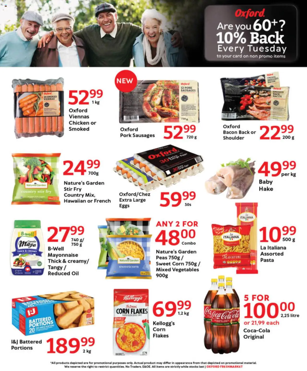 Oxford Freshmarket - Tuesday Specials │ valid from 26.08.2025 | Page: 5 | Products: Corn, Oil, Pork, Mayonnaise