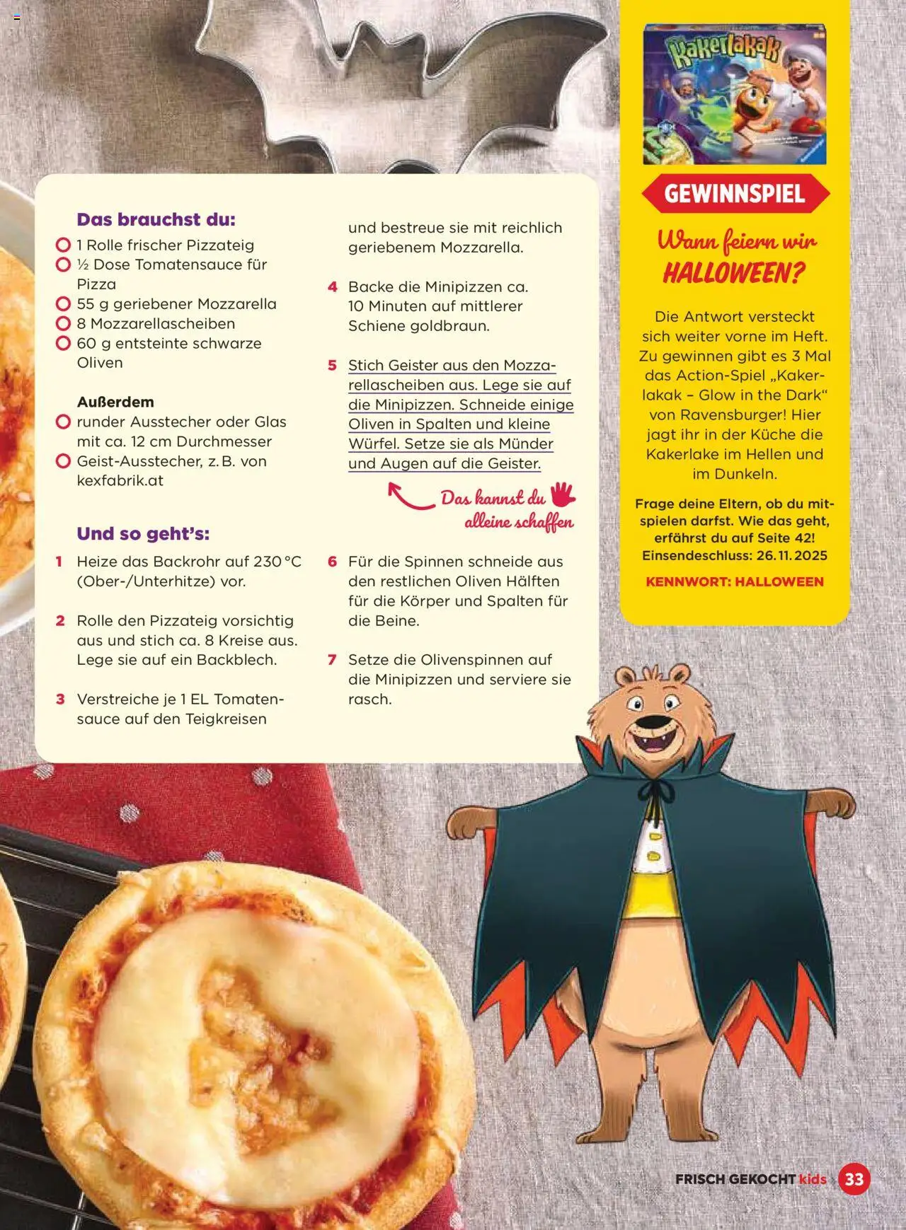 Billa Frisch Gekocht Kids 2025 gültig ab 01.09.2025 | Seite: 33 | Produkte: Szeder, Pizza, Tomaten