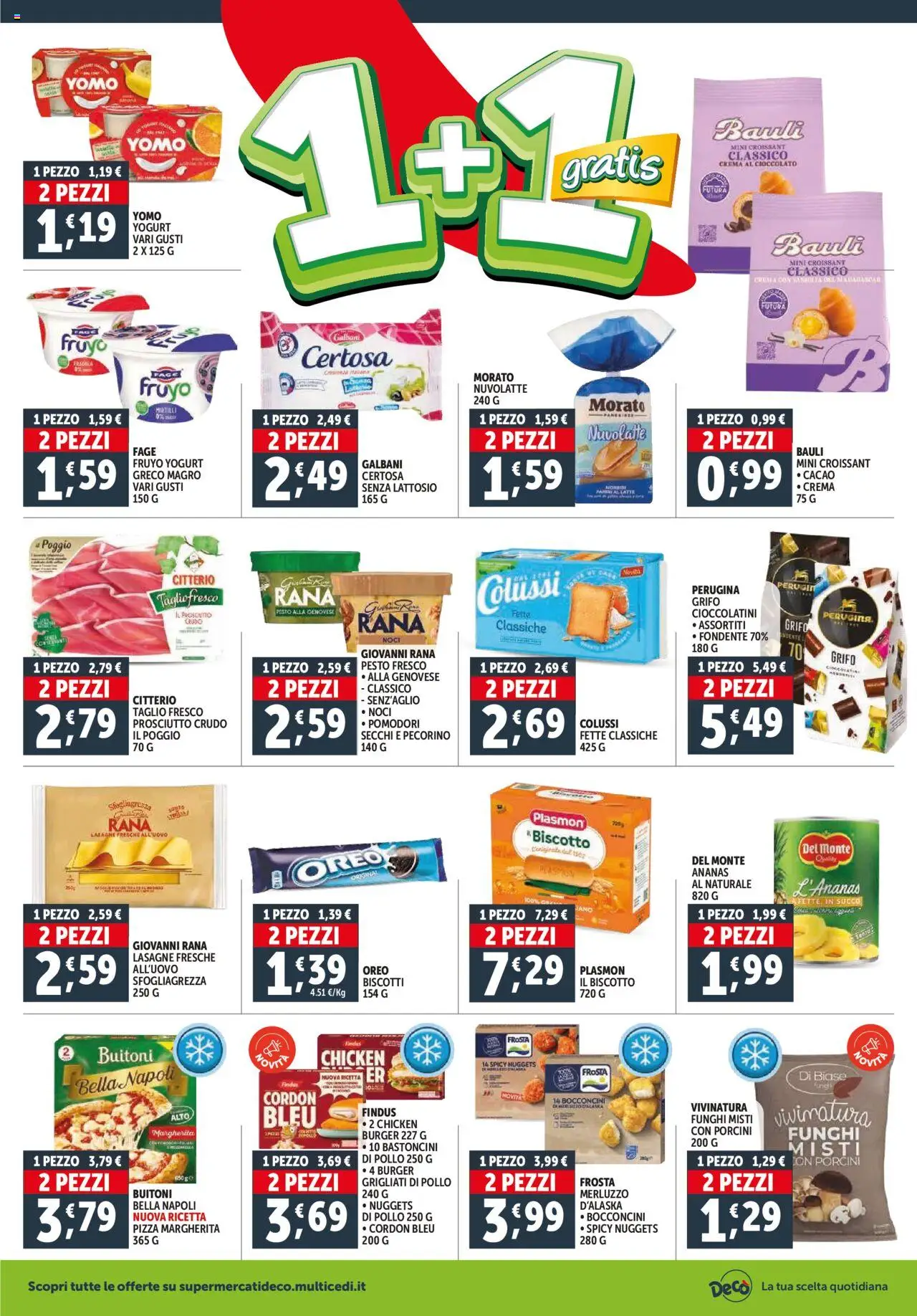 Volantino Decò del 16.10.2025 | Pagina: 2 | Prodotti: Pollo, Merluzzo, Ananas, Mirtilli