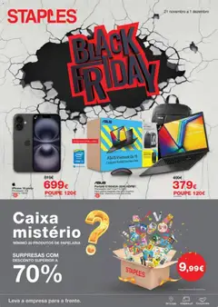 Pré-visualização Staples - Black Friday  válido de 21.11.2025