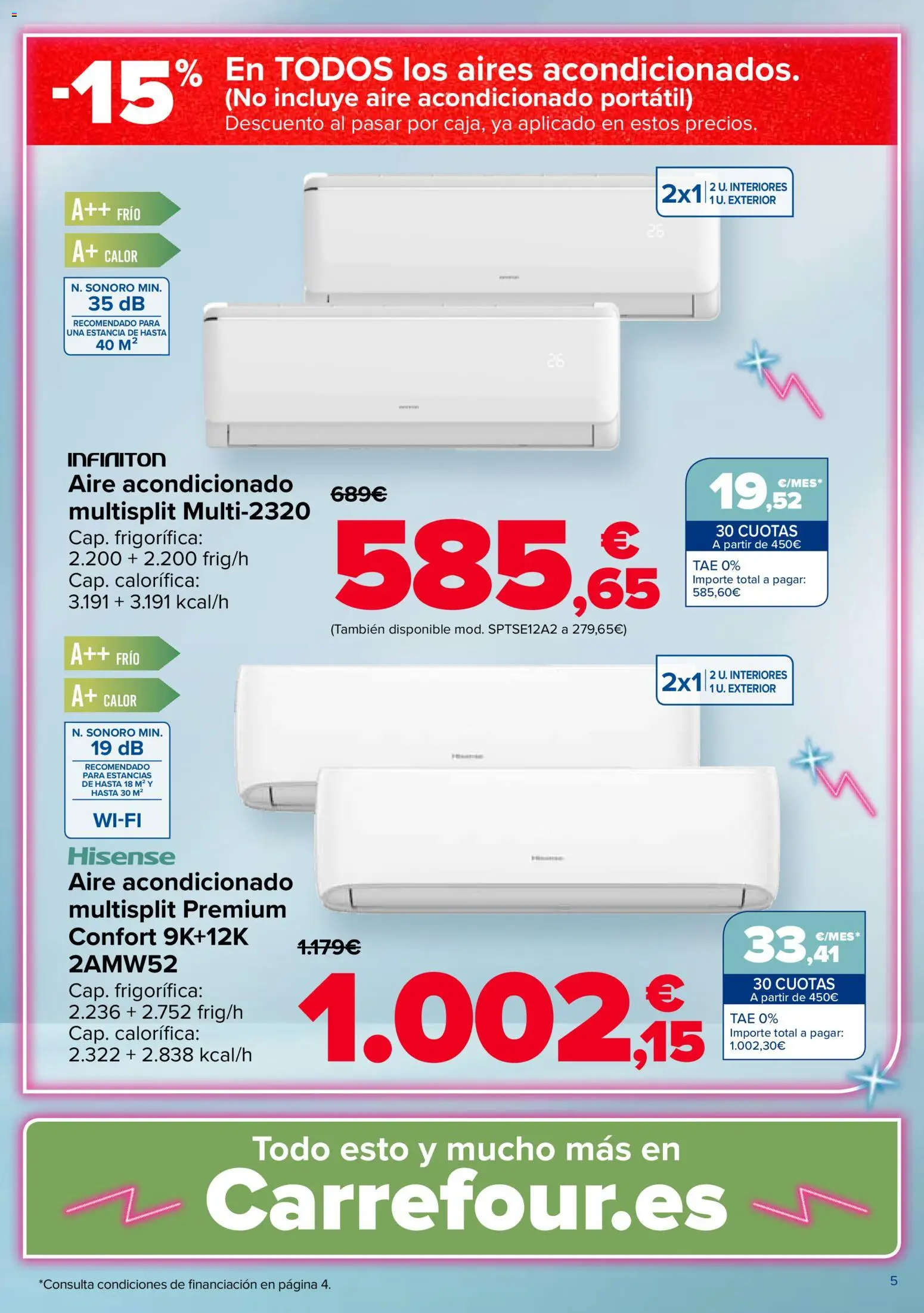 Carrefour Aire Acondicionado │ válido desde el 05.03.2026 | Página: 5 | Productos: Aire acondicionado