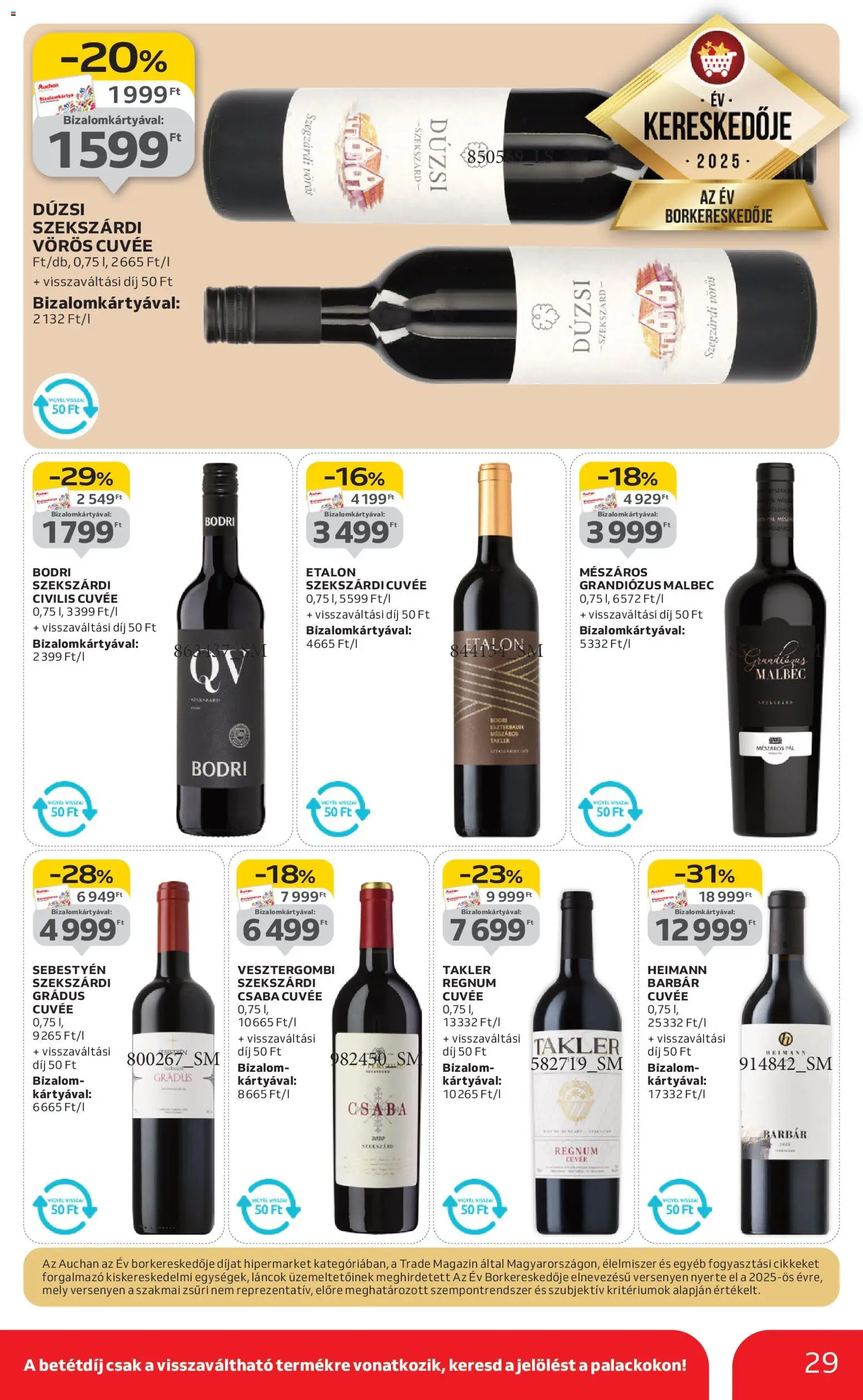 Auchan akciós ujság - amely érvényes a következő dátumtól: 08.01.2026 | Oldal: 29